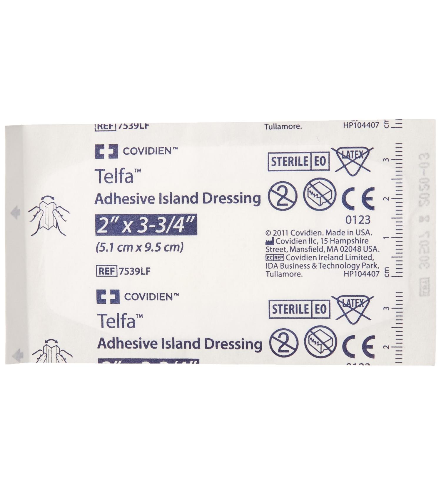 Covidien Telfa Island Dressing 2x3-3/4 Latex-Free - Box of 50 | Shop Now - Buy Online on GoSupps.com