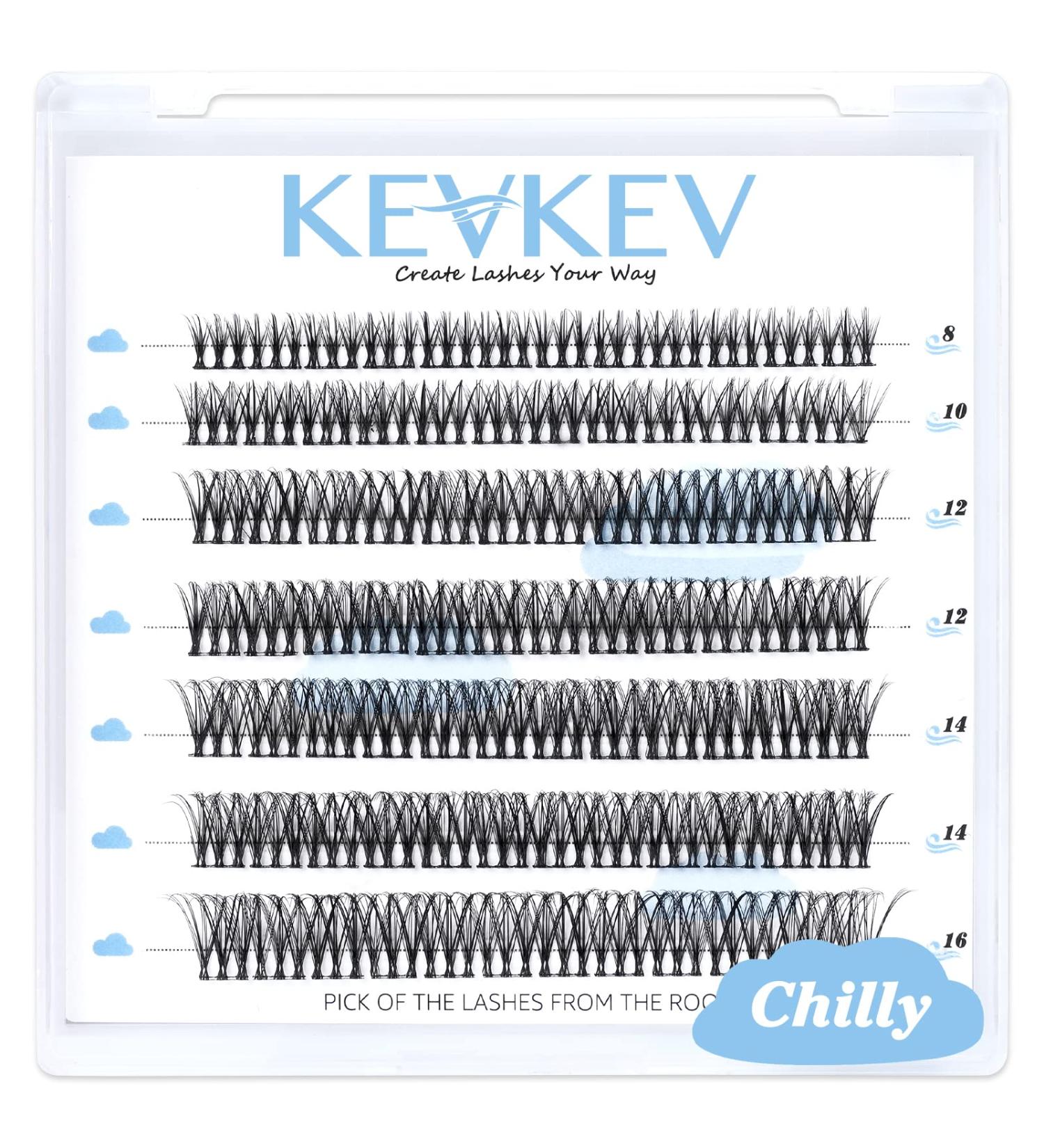 Lash Clusters 84 Pcs | DIY Eyelash Extensions | Soft & Comfortable Individual Lashes - Chilly D-Mix (8-16mm) - Buy Online on GoSupps.com