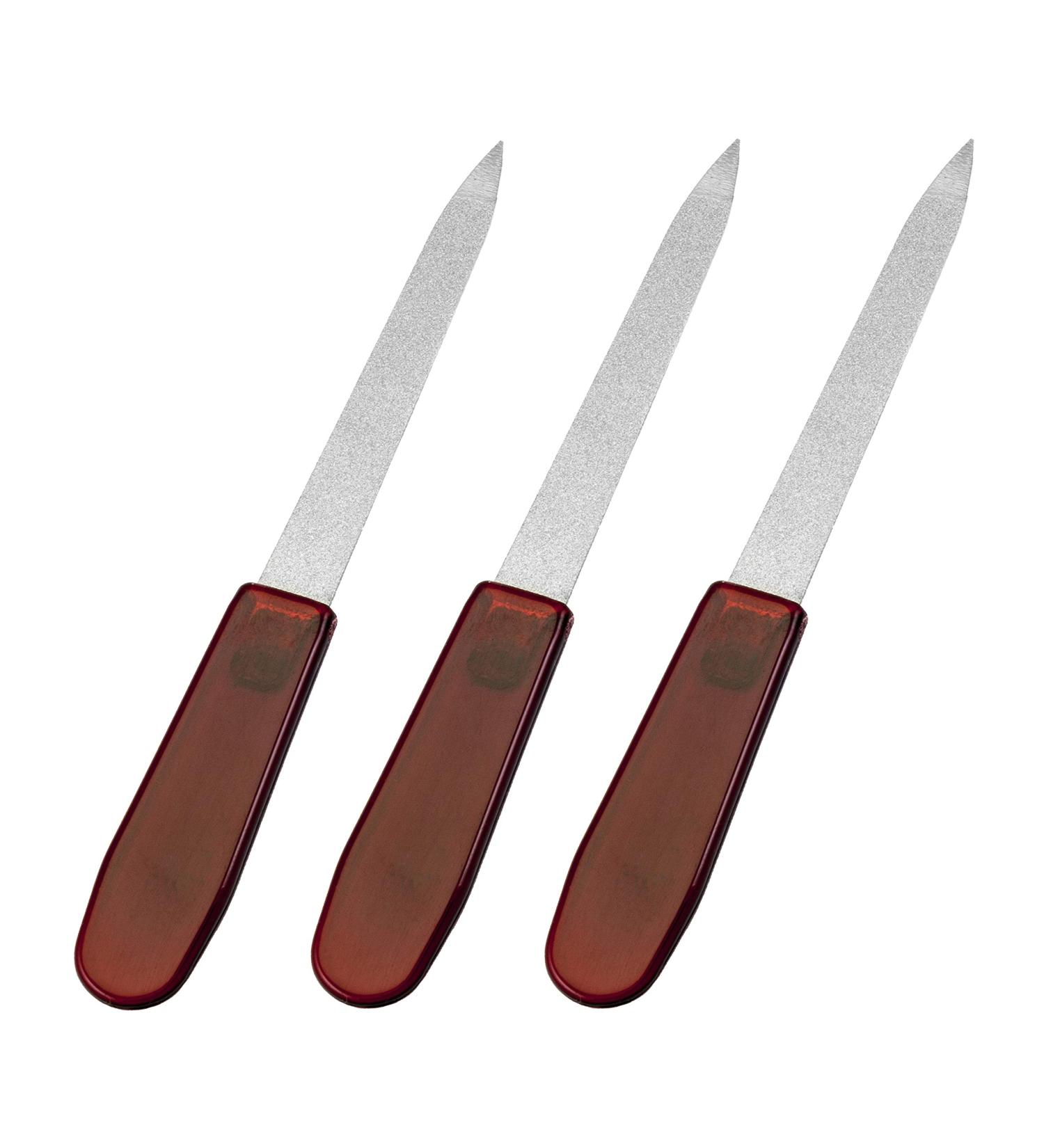 REFINE Sapphire Metal Nail File for Manicure Pedicure - 3 Count - Buy Online on GoSupps.com