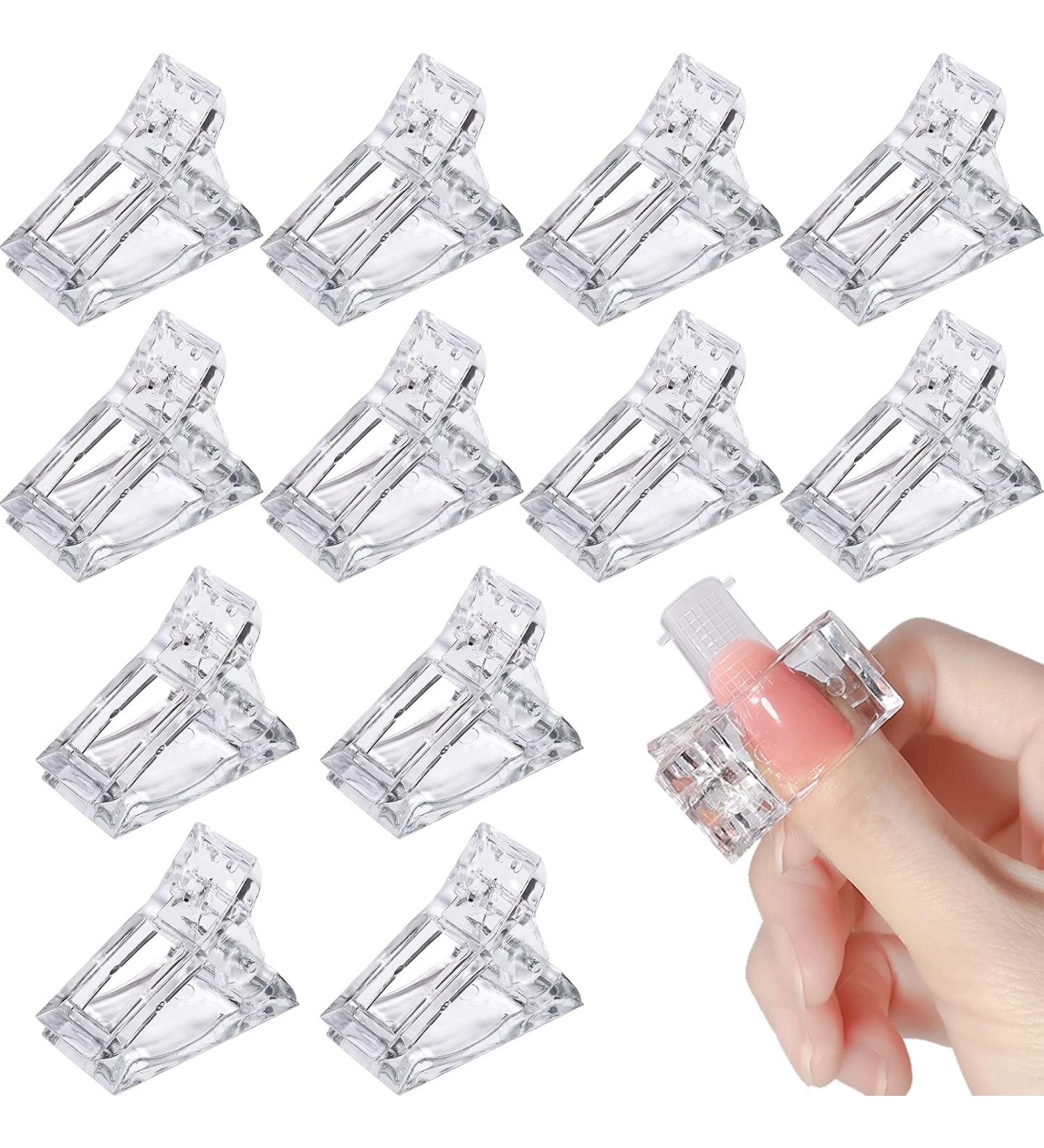 Winfred 12-Piece Nail Tips Clips - Polygel Manicure Tools for Perfect Nail Extensions | International Shipping Available - Buy Online on GoSupps.com