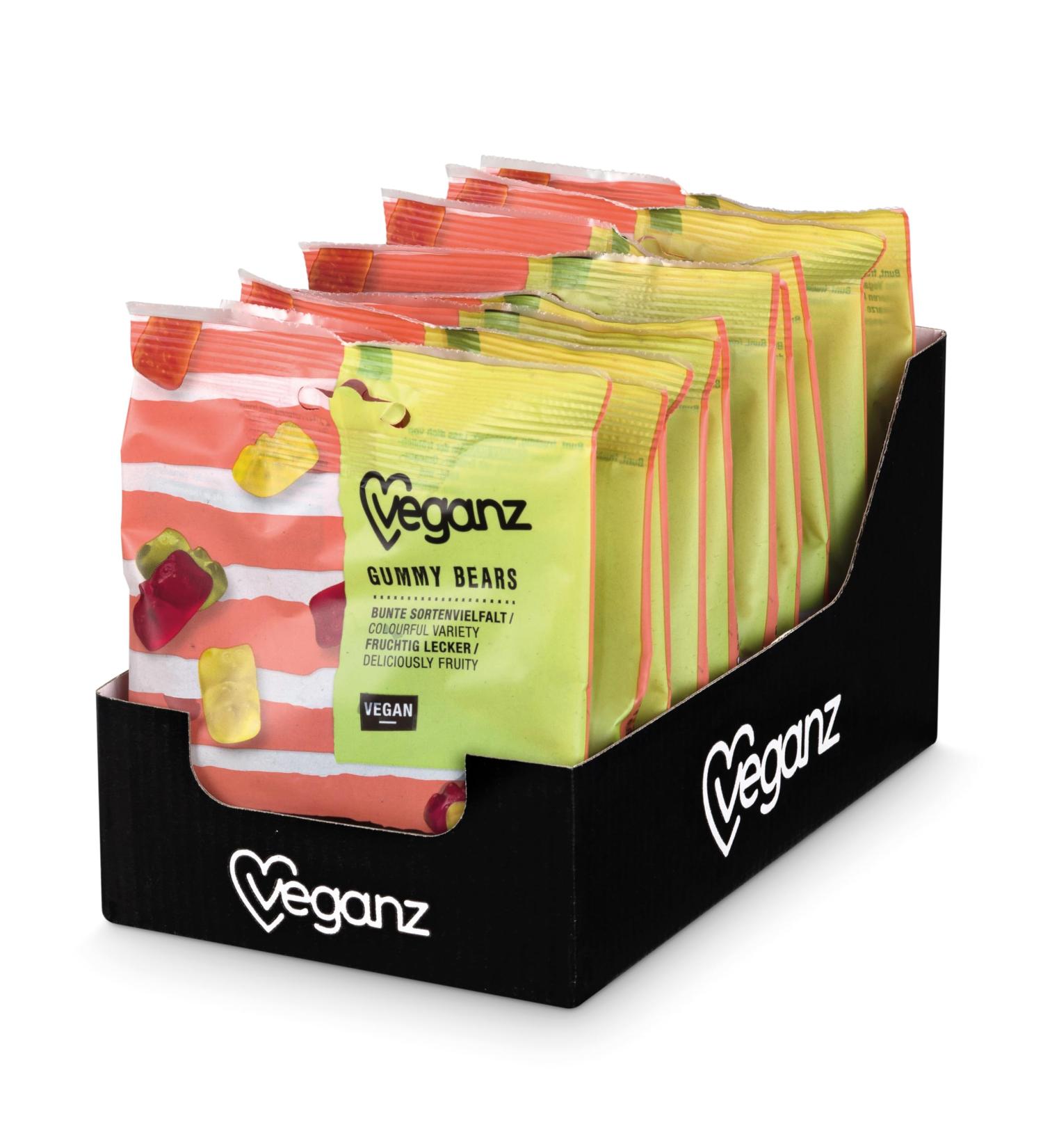 Veganz Pack of 10 gummy bears (10 x 100g) - Buy Online on GoSupps.com