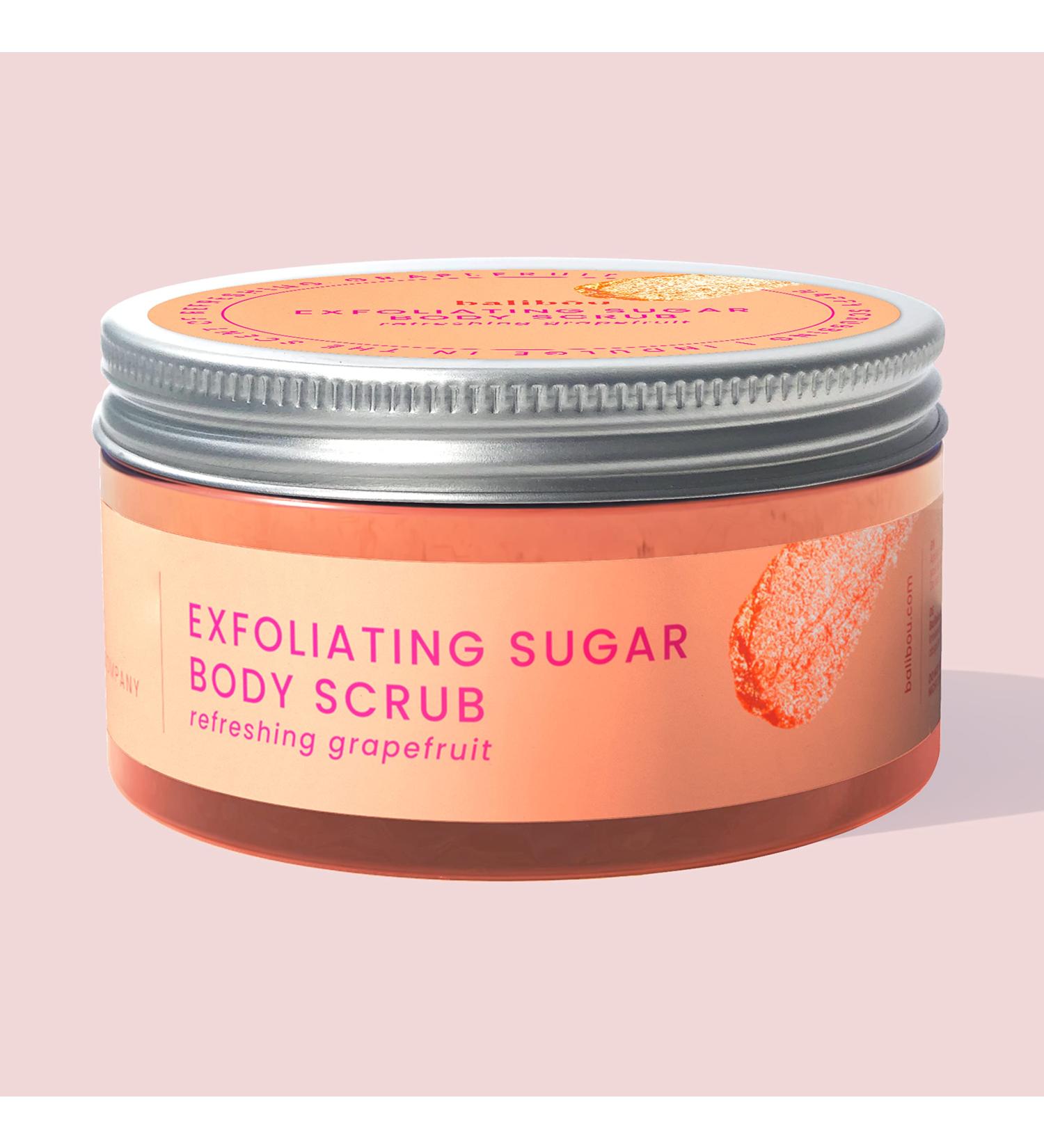 Luxury Vegan Grapefruit Peeling Body Scrub - Moisturizing Skin Care | Balibou EU Sugar Scrub (300g) - International Shipping - Buy Online on GoSupps.com