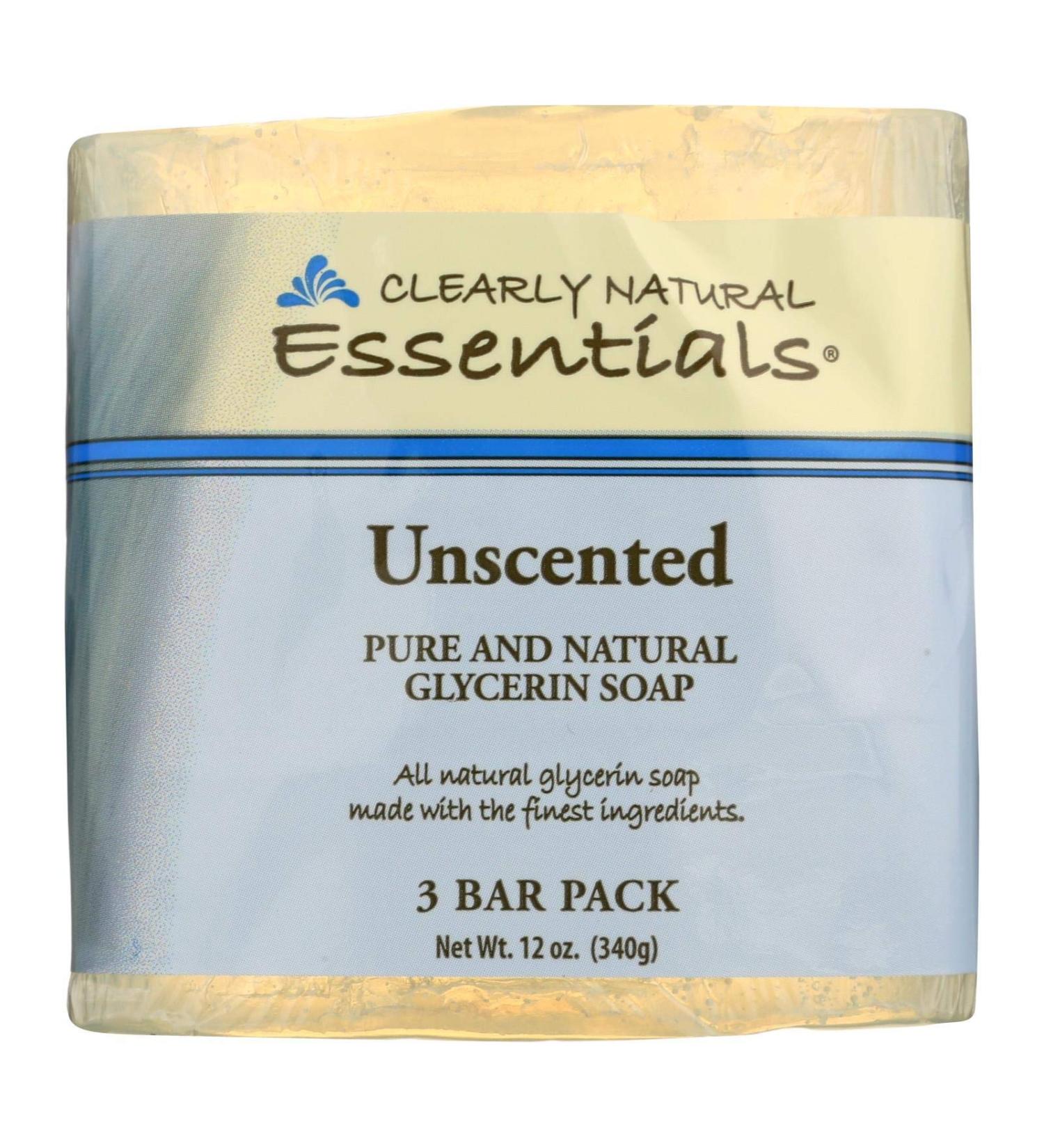 Clearly Natural Bar Soap Unscented 4 oz 3 pk