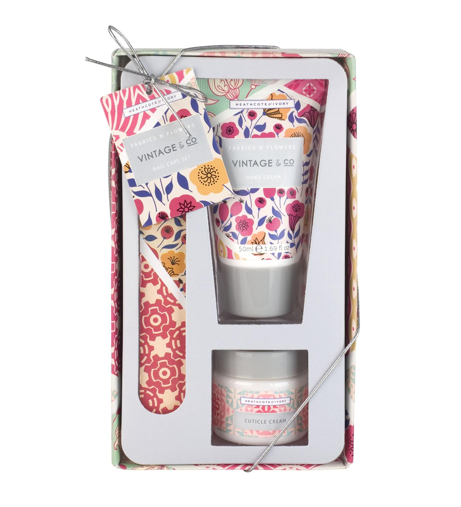 Vintage & Co Fabric and Flowers Nail Care Set | Luxe International Shipping - Buy Online on GoSupps.com