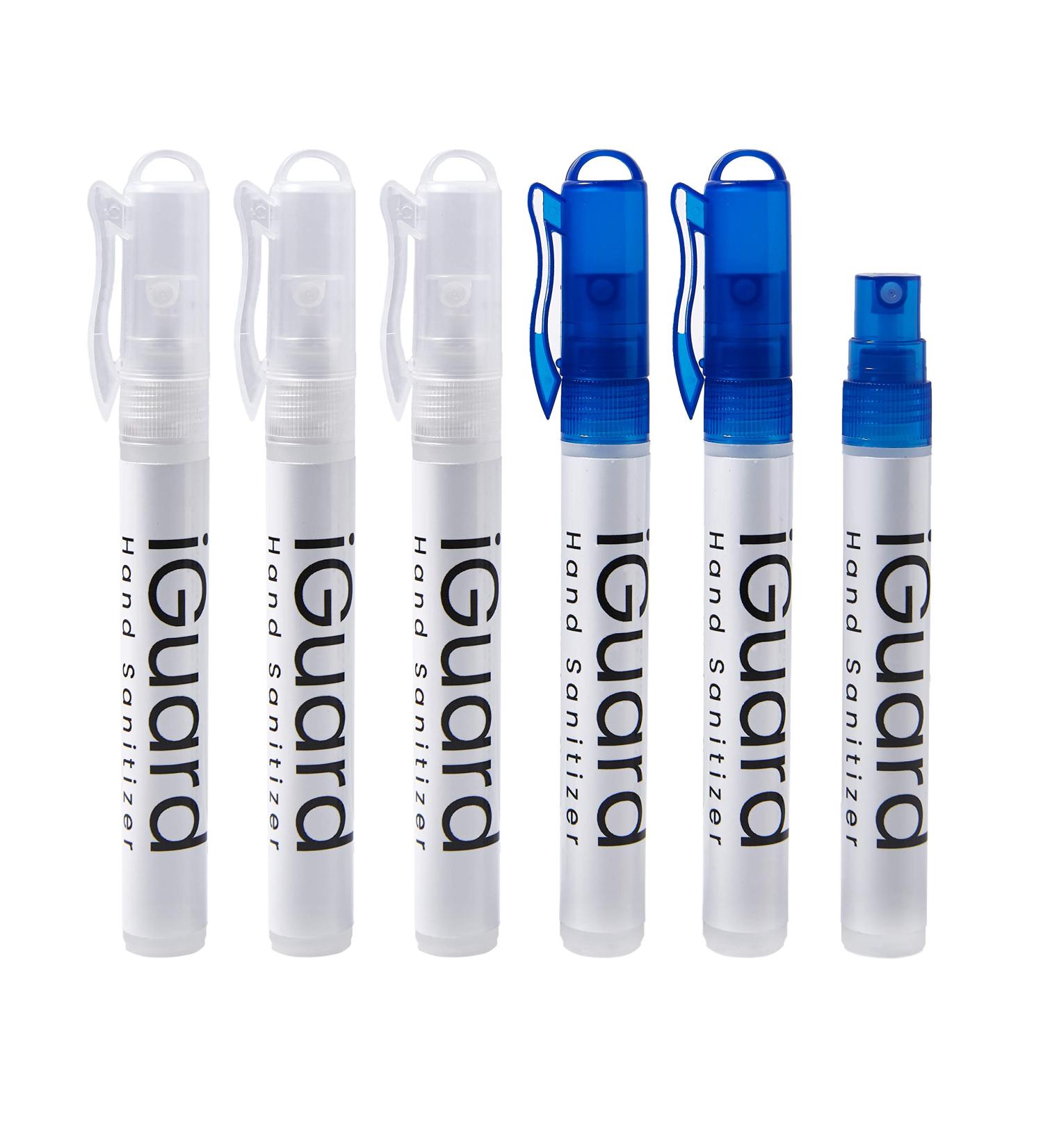 iGuard Orange Citrus Hand Sanitizer Spray - On The Go - 6 Pack for Travel, Home, and Car Use - Buy Online on GoSupps.com