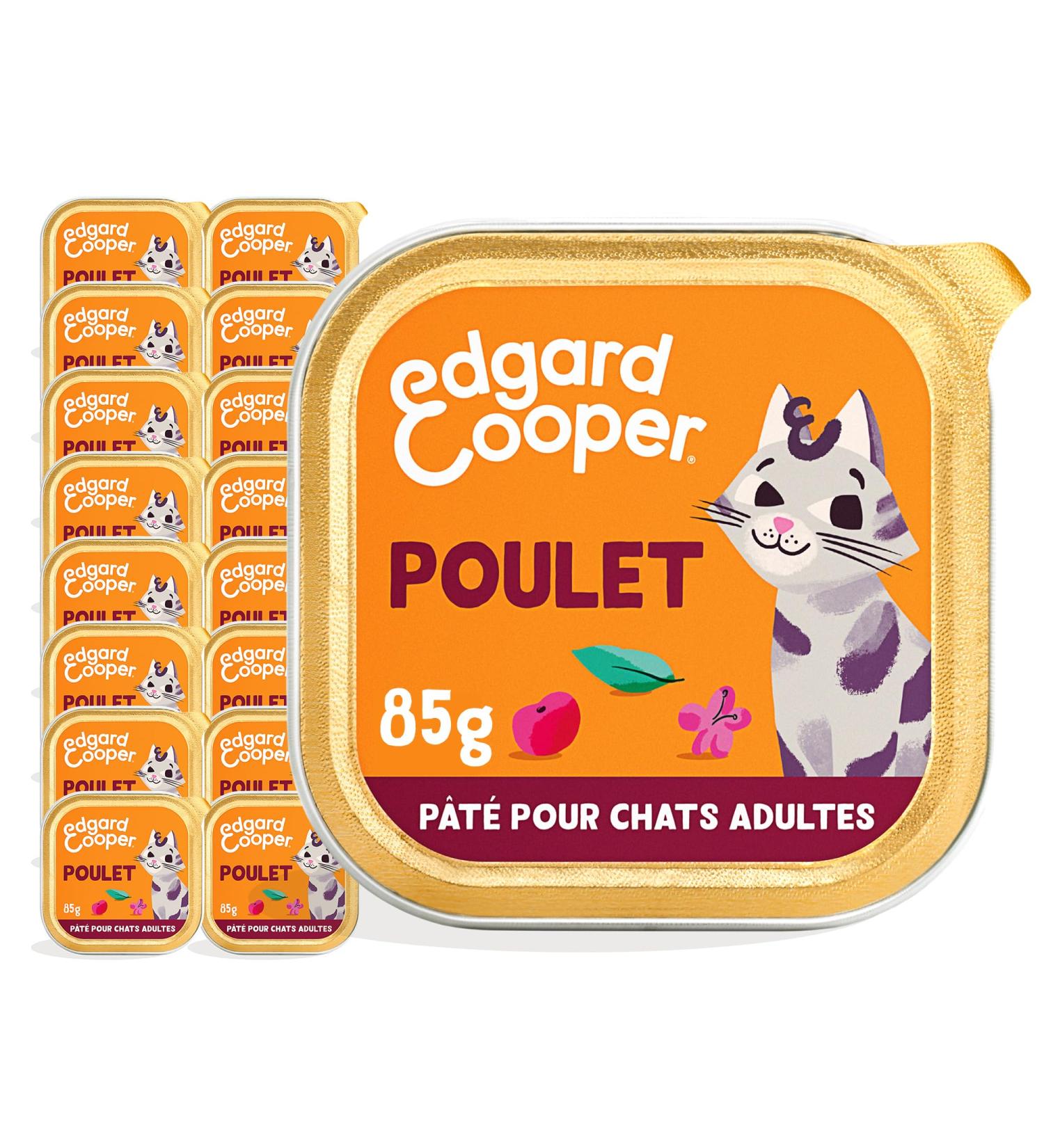 Edgard & Cooper Cat Food Adult (Chicken 85g x 16) Fresh Meat and Quality Protein Real Cat Ingredients Sterilized Cat Pa - Buy Online on GoSupps.com