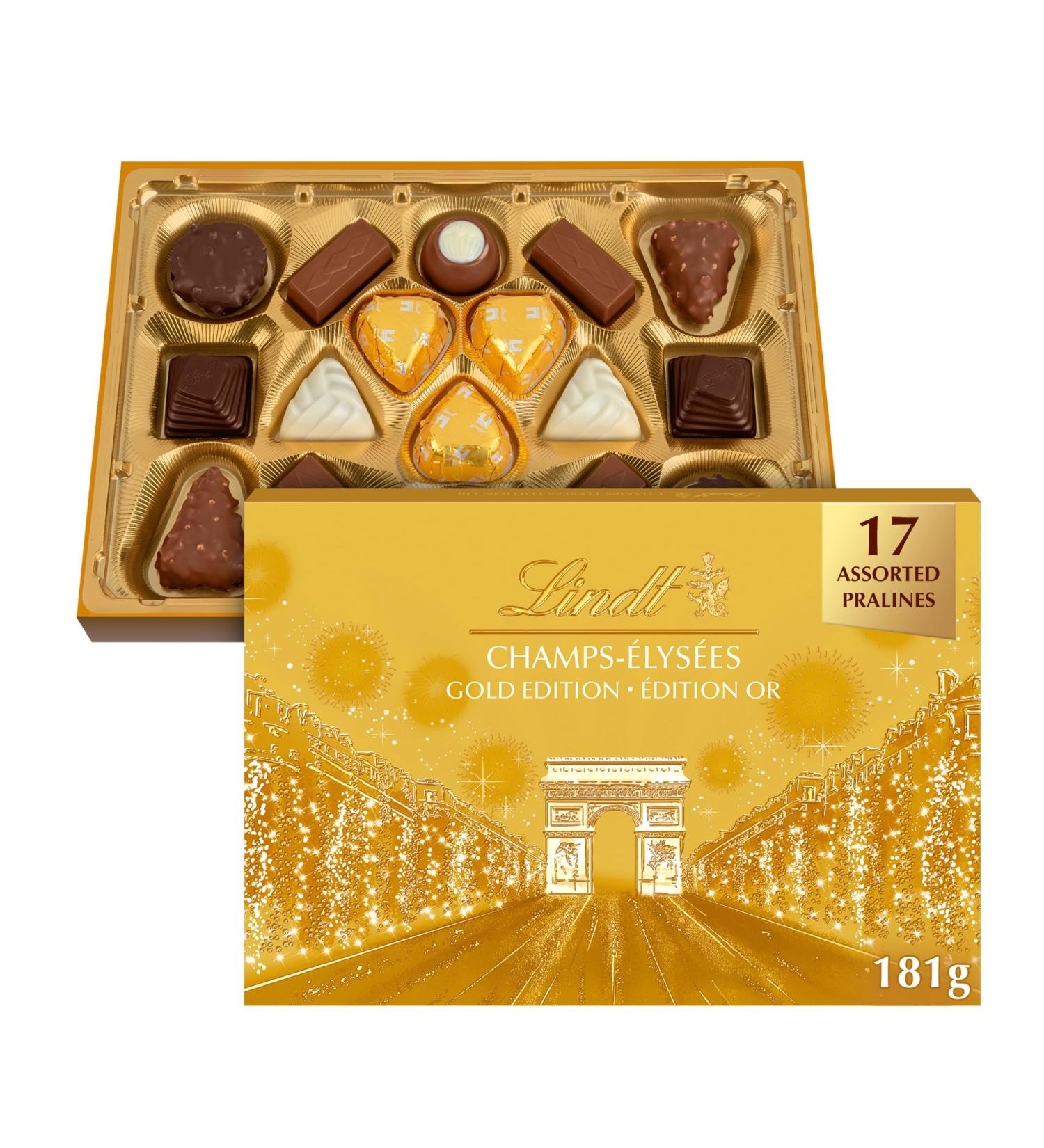Lindt Champs- lys es Assorted Chocolate Gift Box 181g Christmas candy Christmas chocolate chocolate gift Christmas gift - Buy Online on GoSupps.com