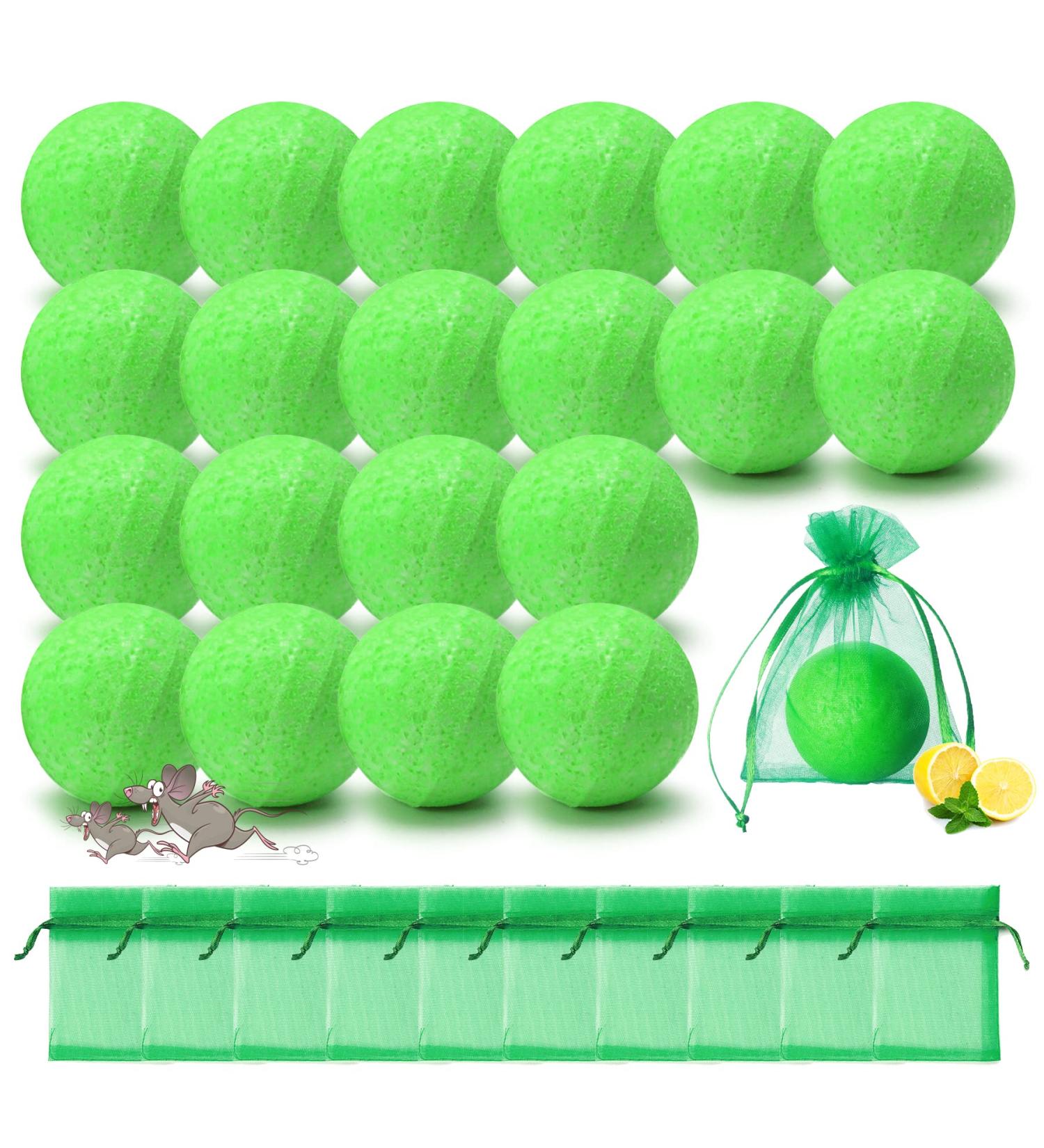 MAGIC CAT 20 Pack Peppermint Oil Rodent Repellent Balls - Natural Mouse Away for Car Engines, RV, Closet, Garage, Home - Pet Safe Rodent Control Solution - Buy Online on GoSupps.com