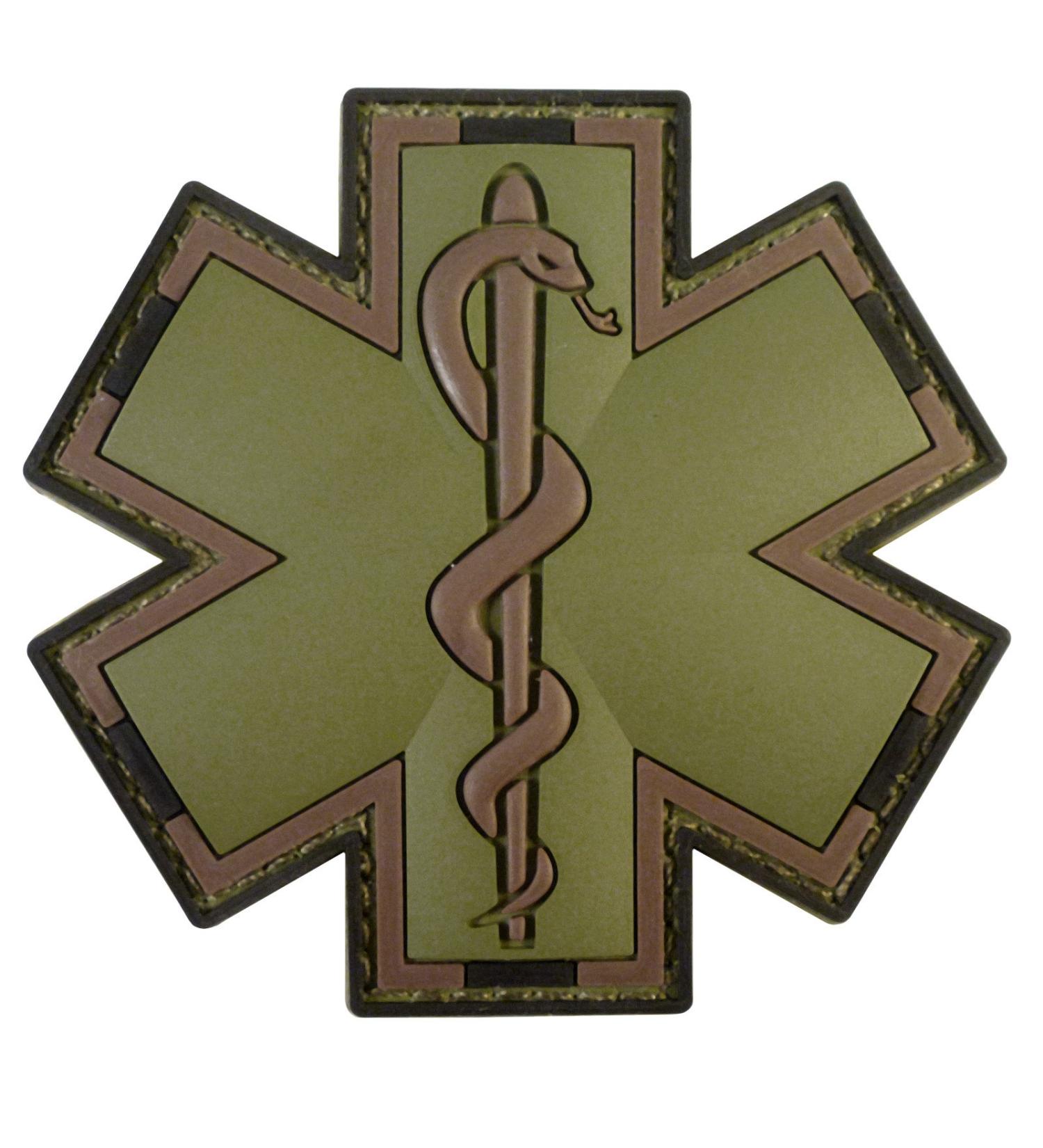 Olive Drab Multicam EMS EMT Medic Paramedic Morale PVC Hook Patch - Buy Online on GoSupps.com