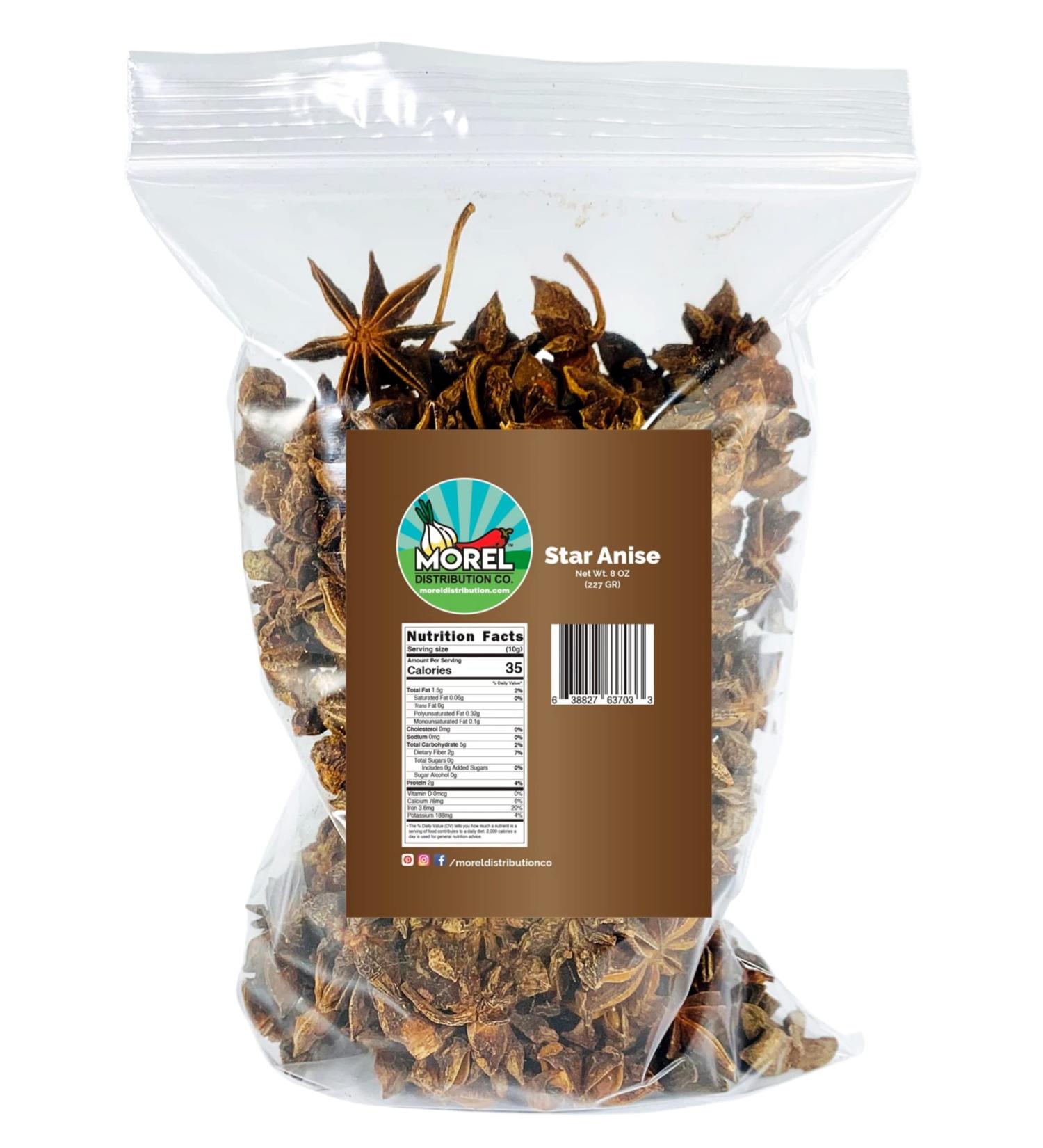 Premium Star Anise Seeds (Anis Estrella) - 8 oz | 100% Pure & Natural - Buy Online on GoSupps.com