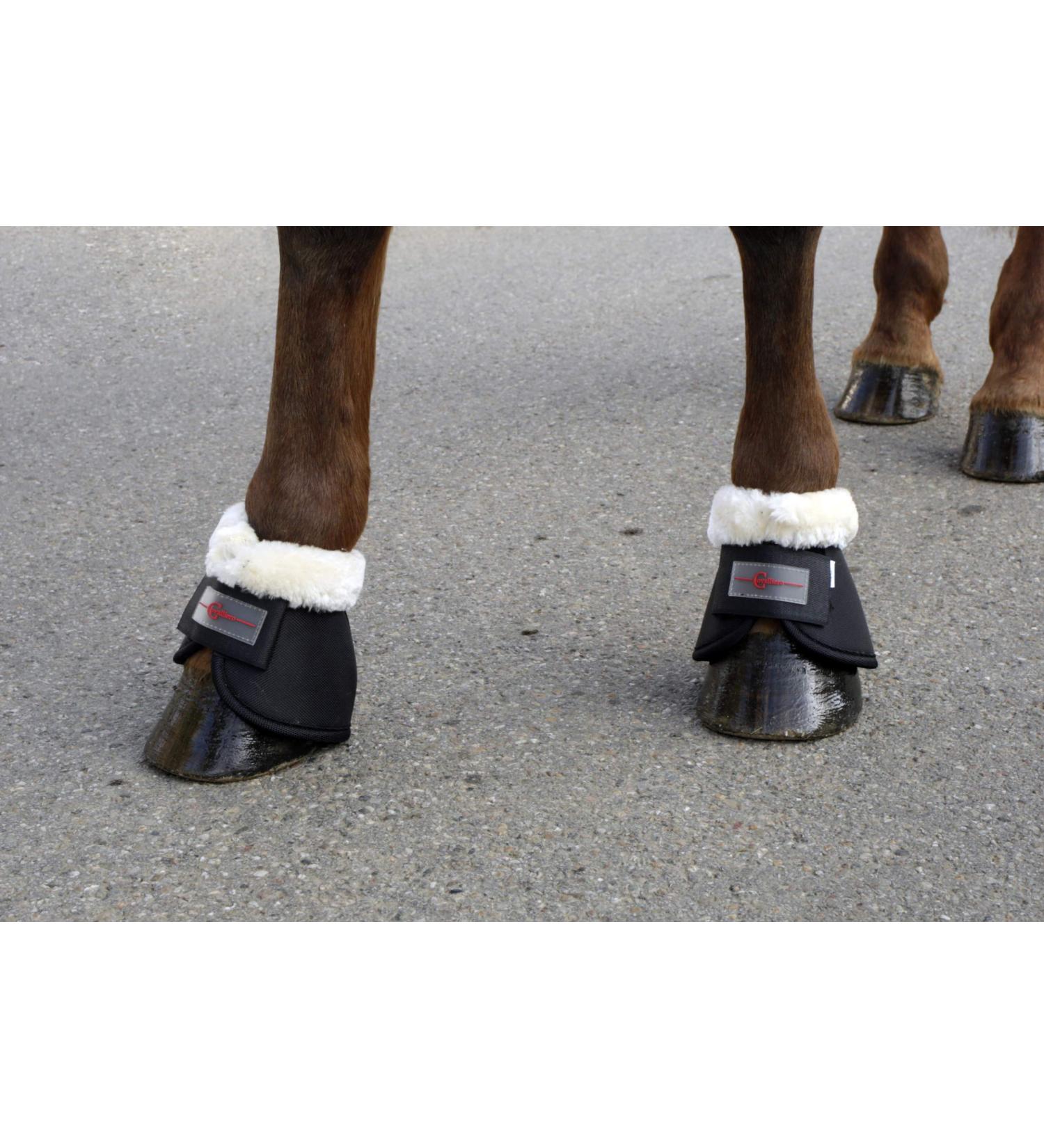 Kerbl 3222163 Bell Boots Teddy Fleece Black Full