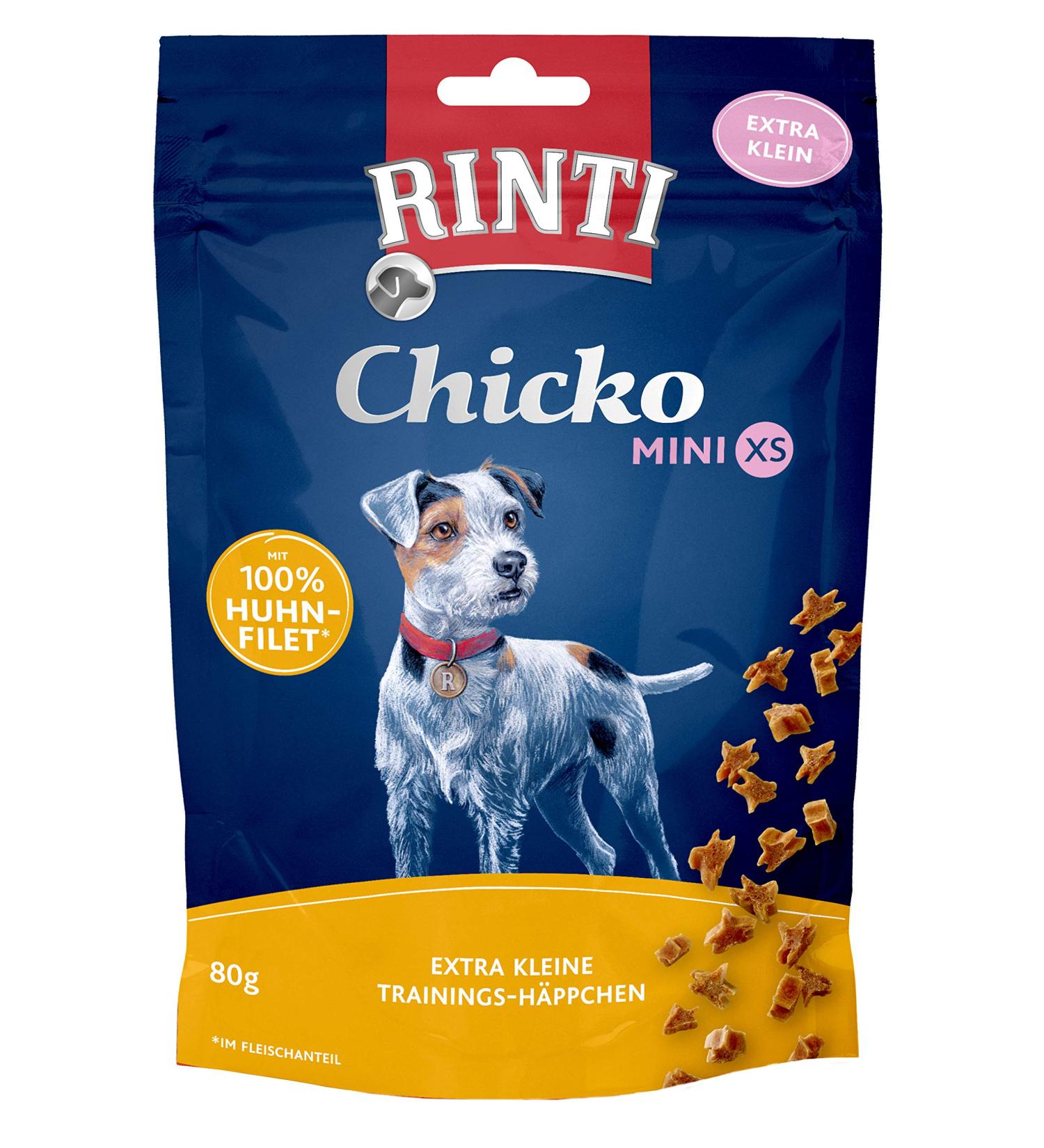 RINTI Chicko Mini XS Chicken 12 x 80 g Single Mini XS Chicken 80 g (pack of 12)