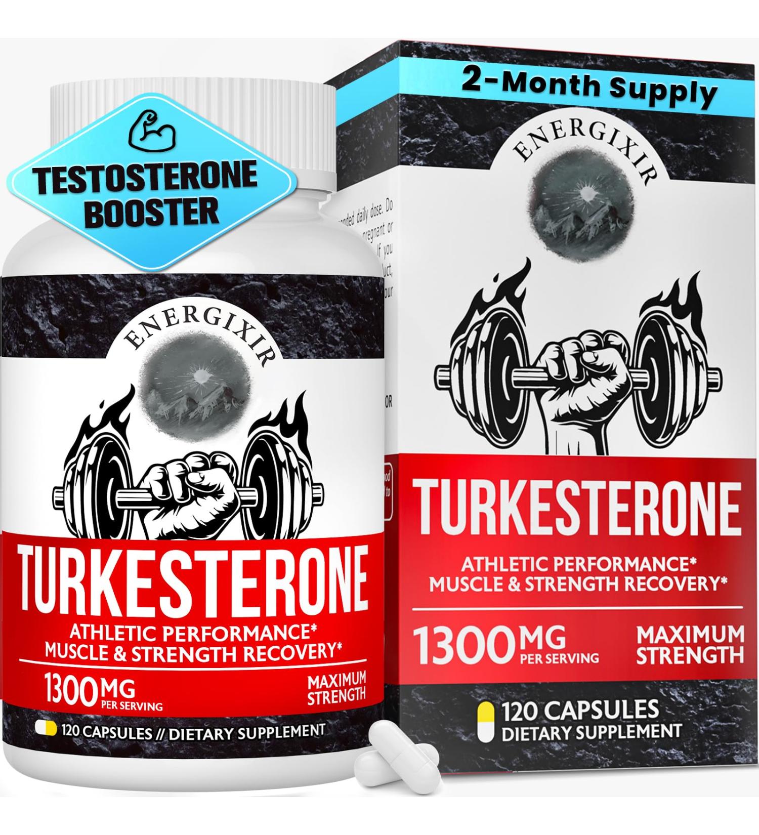 78 000mg Testosterone Supplement for Men Max Purity 95% Testosterone Booster for Men Turkesterone for More Energy Strength Stamina Endurance Muscle Growth & Recovery Performance 60 Days Supply - Buy Online on GoSupps.com