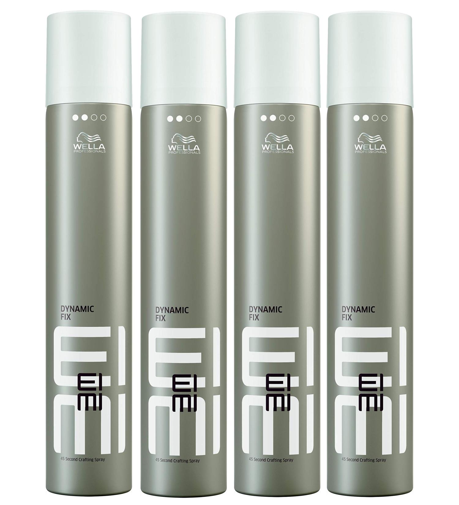 Pack of 4 Dynamic Fix EIMI Wella Professionals 45 Seconds Styler hairspray 500 ml each 1000 ml Unscented 1.5 l (pack of 4)