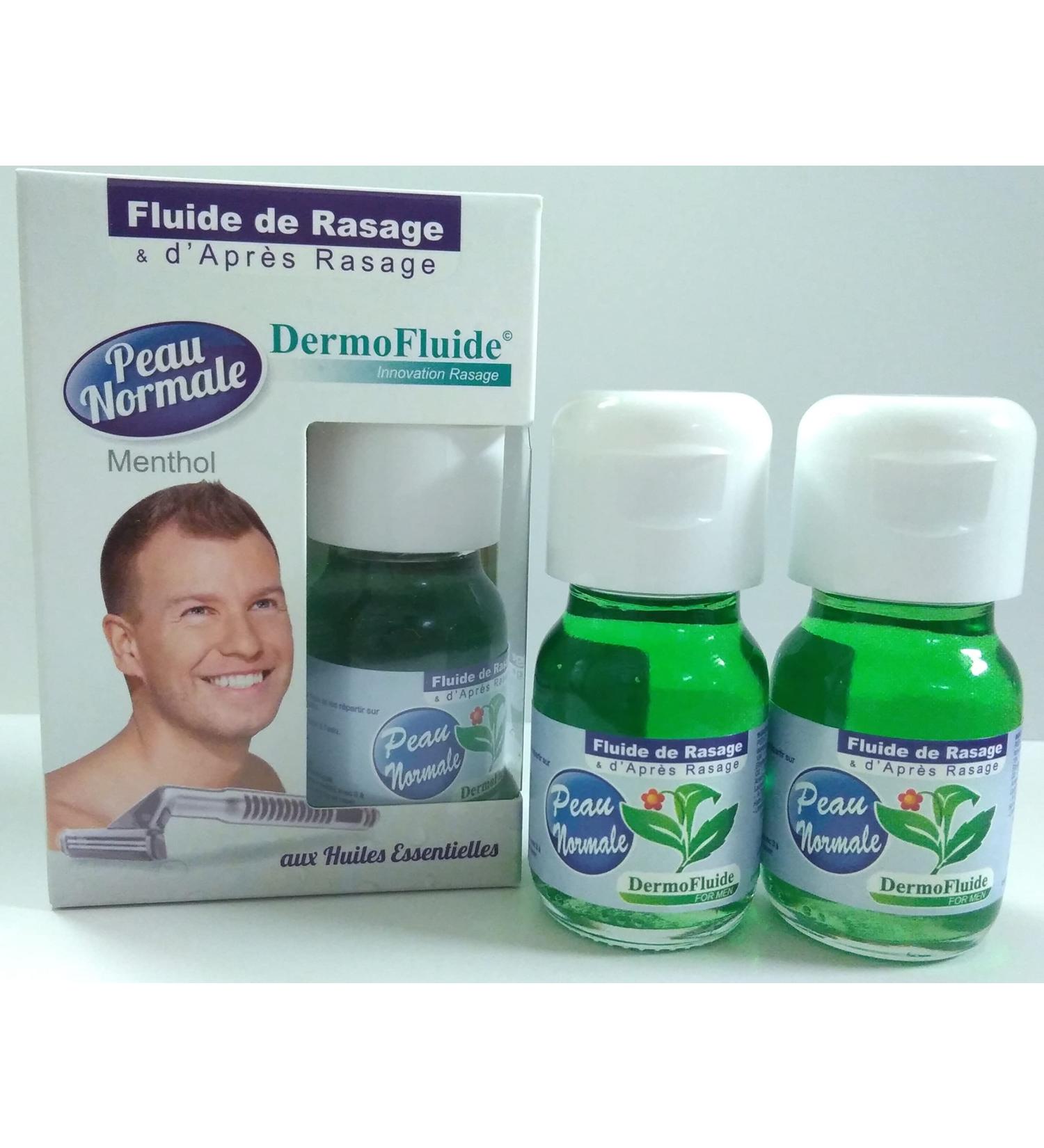 DermoFluide Pack Duo Peau Normale Fra cheur Menthol 60 ml Vert 30 ml (Lot de 2)