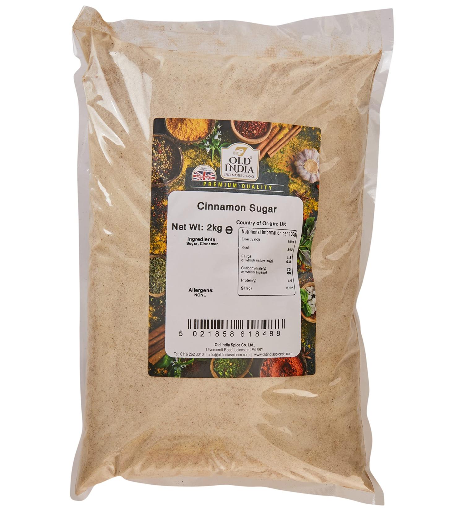 Old India Cinnamon Sugar 2kg - Premium Quality Sweet Spice Blend - Buy Online on GoSupps.com