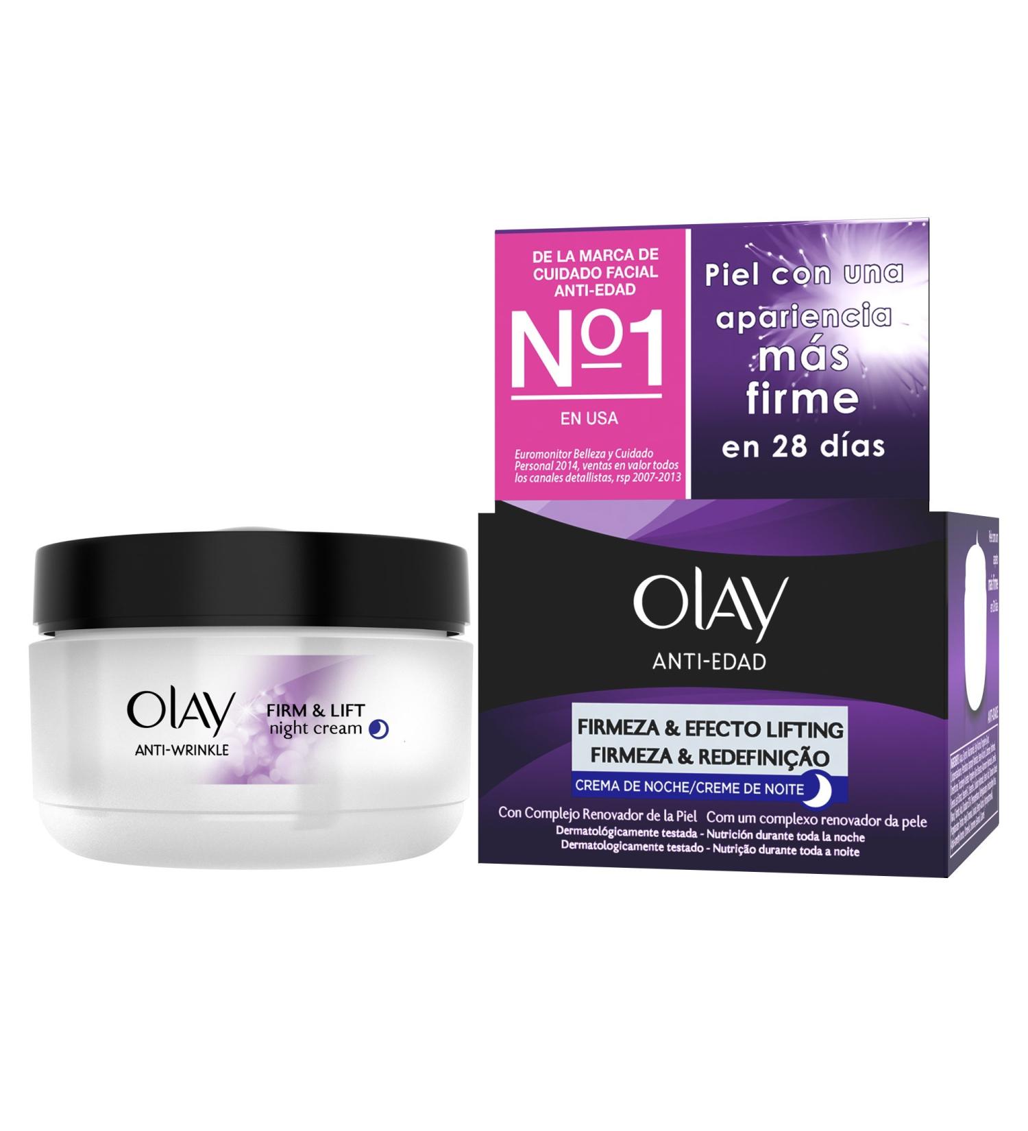Olay Anti-Edad Night Cream Efecto Lifting Facial Treatment - Buy Online on GoSupps.com