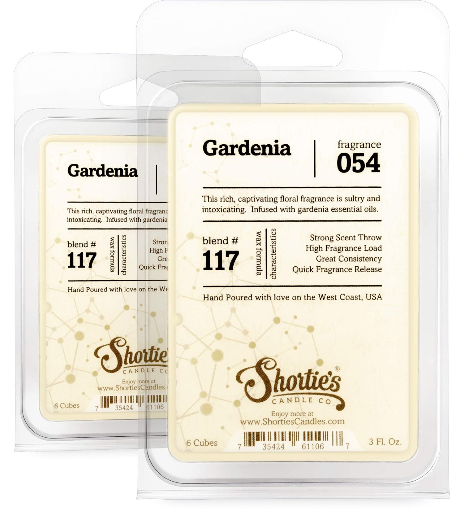 Shortie s Candle Company Pure Gardenia Wax Melts Multi Pack - Highly Scented 3 Oz. Bars with Essential Oils - Flower & Floral Warmer Wax Cubes - International Shipping Available - Buy Online on GoSupps.com