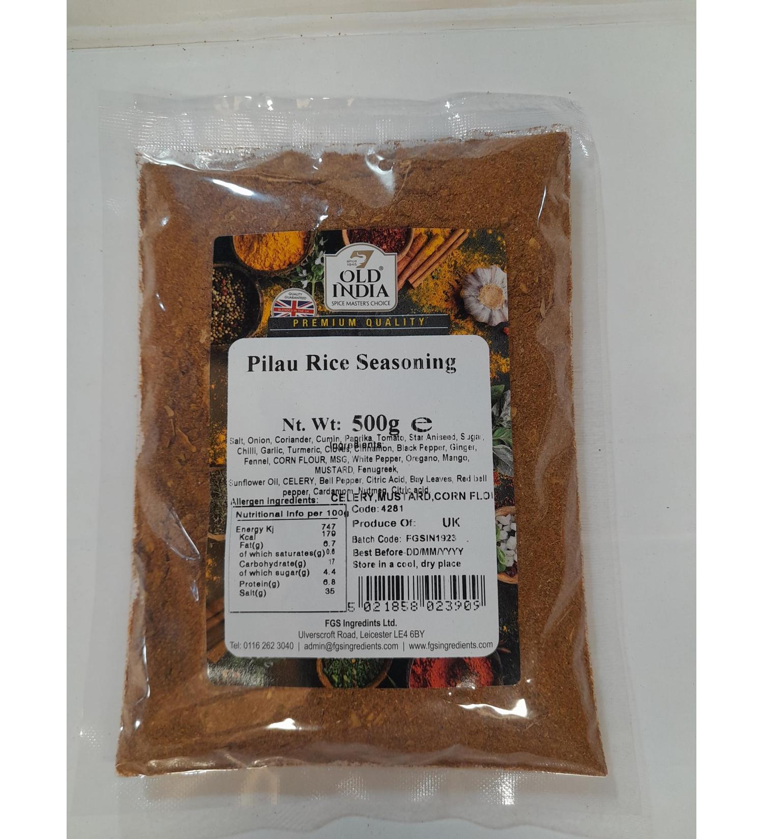 Old India Pilau Rice Seasoning 500g 500 g (Pack of 1)