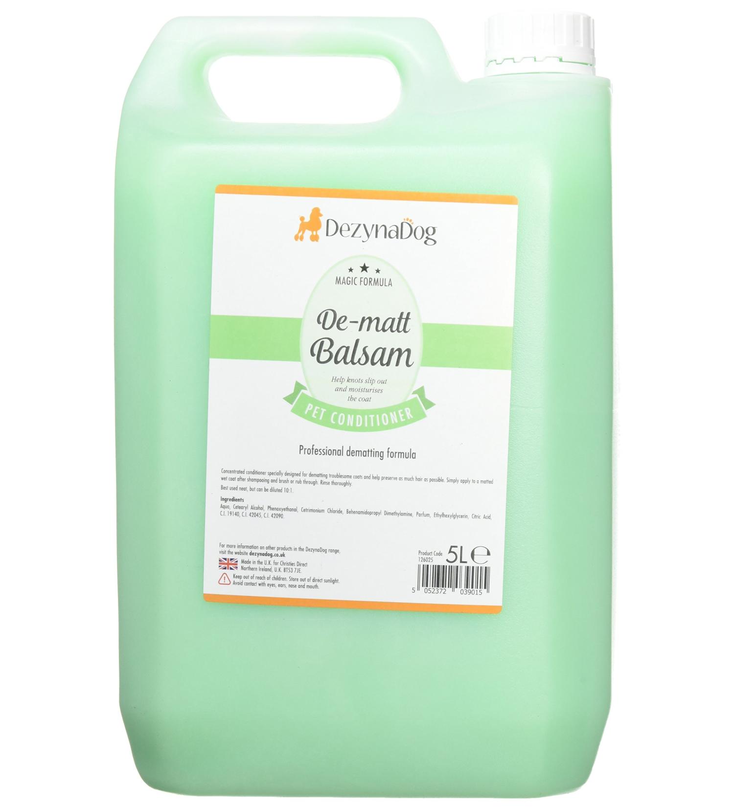 DezynaDog Magic Formula De-Matt Balsam Detangling Pet Conditioner 5 Litre 5 l (Pack of 1)