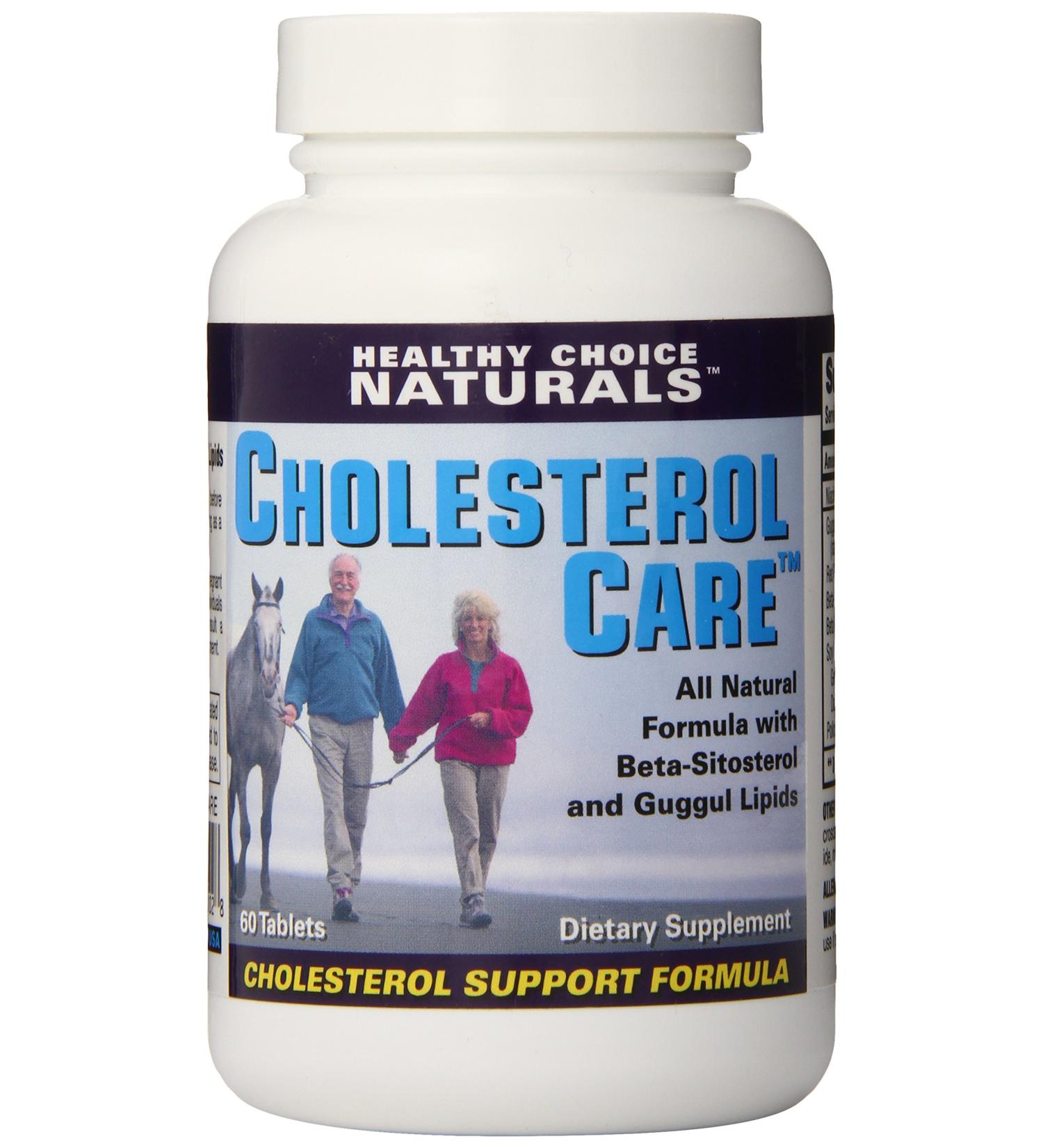 Healthy Choice Naturals Cholesterol Care Supplement - All Natural Formula (3 bottles/180 Tablets) - Buy Online on GoSupps.com