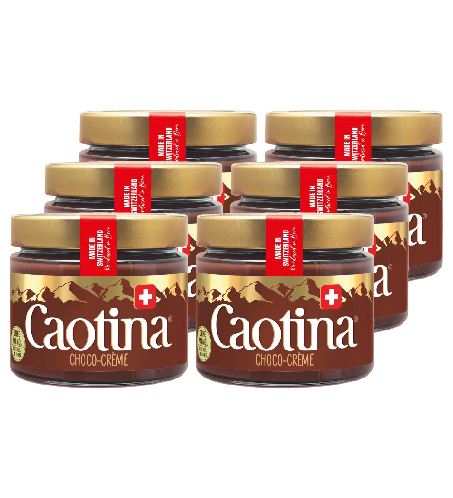 Caotina Chocolate Cream Spread - Palm Oil Free Swiss Chocolate Hazelnut Spread | 300g | Indulge in Sweet Creamy Perfection - Buy Online on GoSupps.com