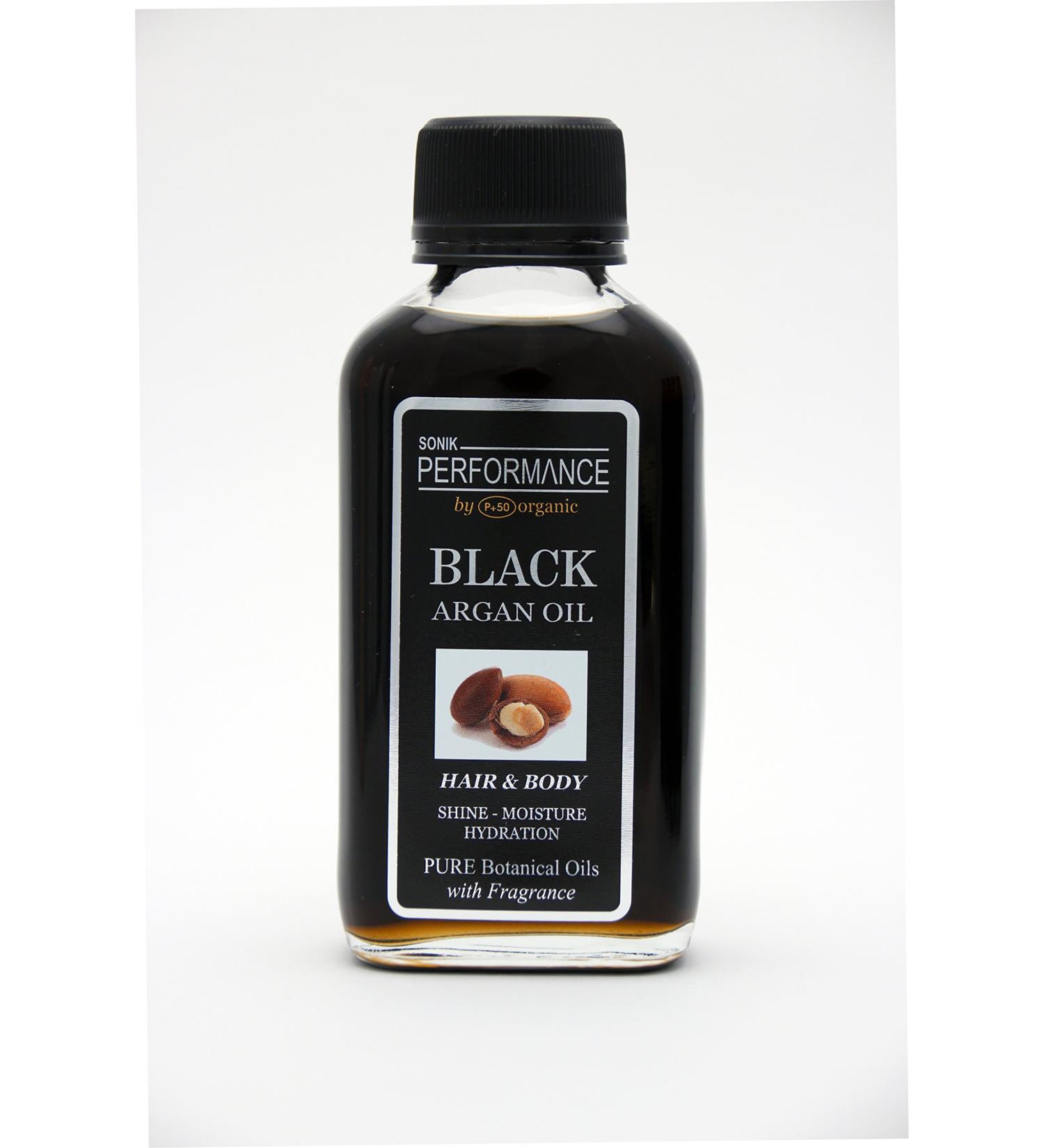 100% PURE MOROCCAN JAMAICAN BLACK ARGAN OIL 125ml - With FRAGRANCE - By SONIK PERFORMANCE | P+50 ORGANIC - For Face Hair Body and Nails. Great for Dermatitis Psoriasis Eczema Brittle Nails Dry Hair & Scalp Burns Pain Stretch Marks Rosacea Cuts Scars Anti- - Buy Online on GoSupps.com