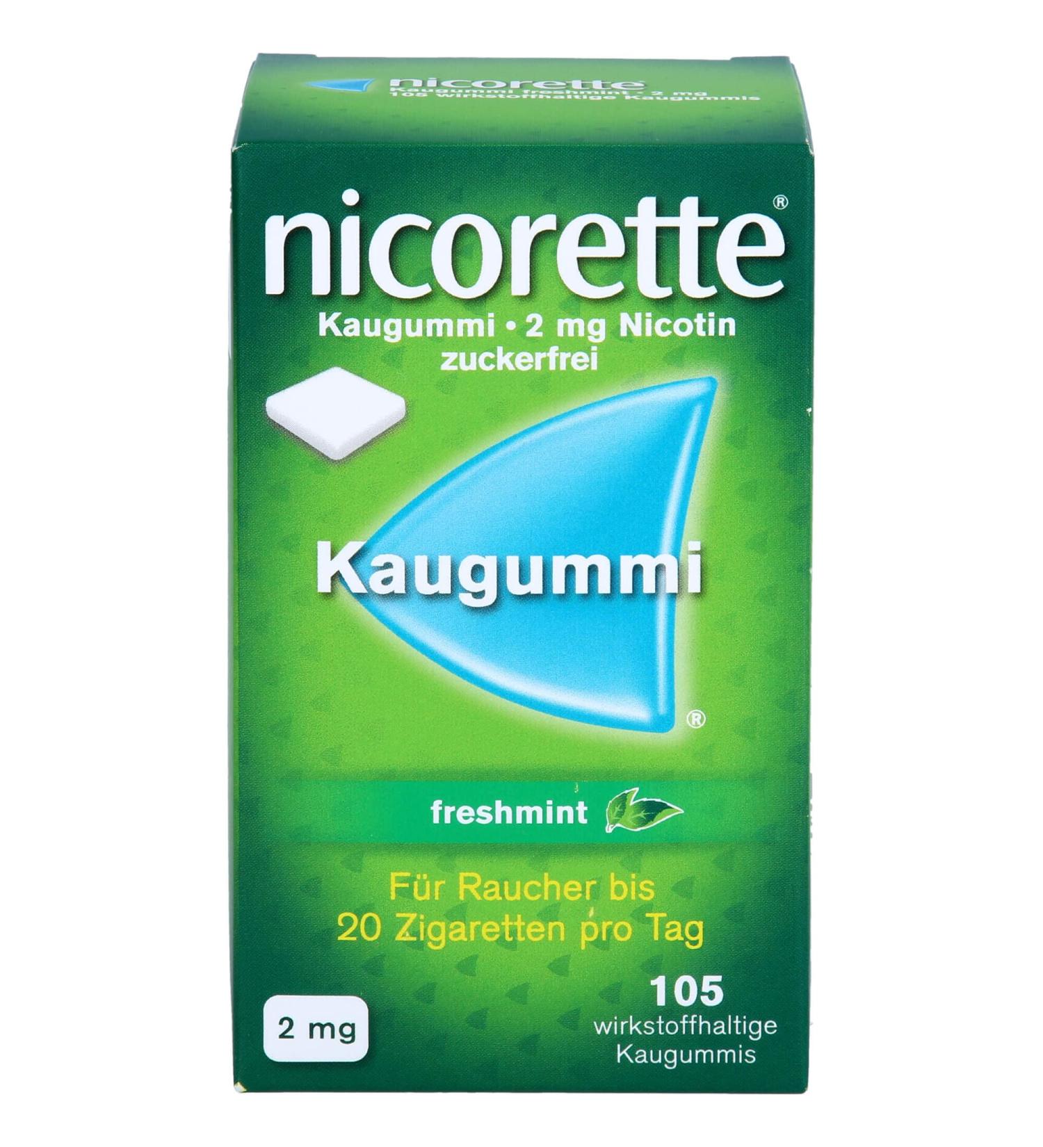 Buy Nicorette 2 mg Freshmint Chewing Gum | Fast International Shipping - Stop Smoking Aid - Buy Online on GoSupps.com