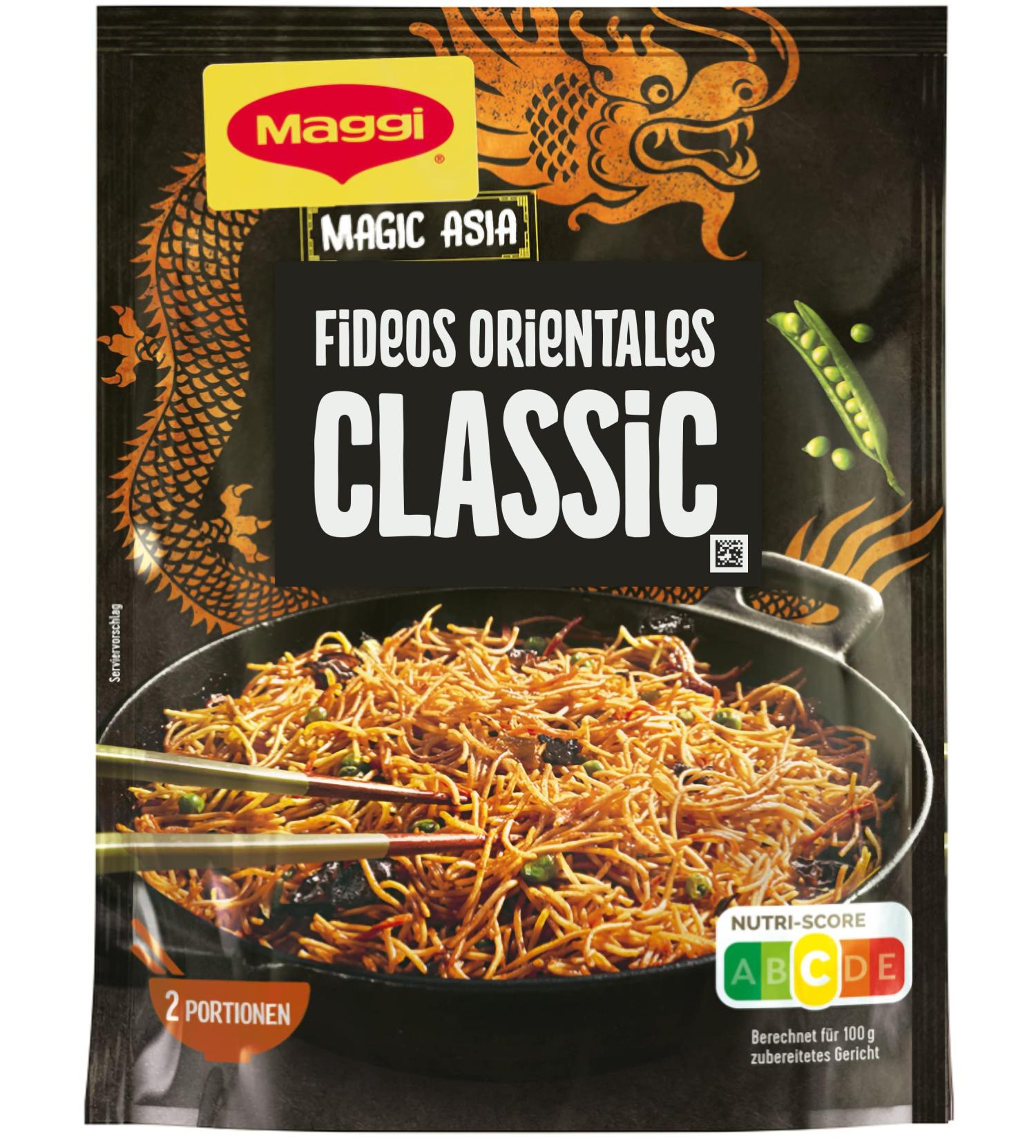 Maggi Magic Asia baked pasta tasty readymade dish instant pasta Asian spicy pack of 12 pieces 12 x 121 g