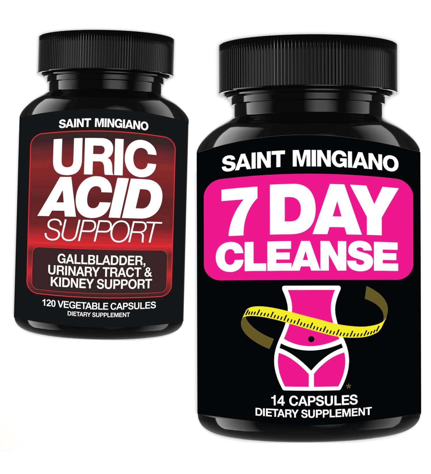 Saint Mingiano 7 Day Cleanse Program Detox - with - Uric Acid Flush - Buy Online on GoSupps.com