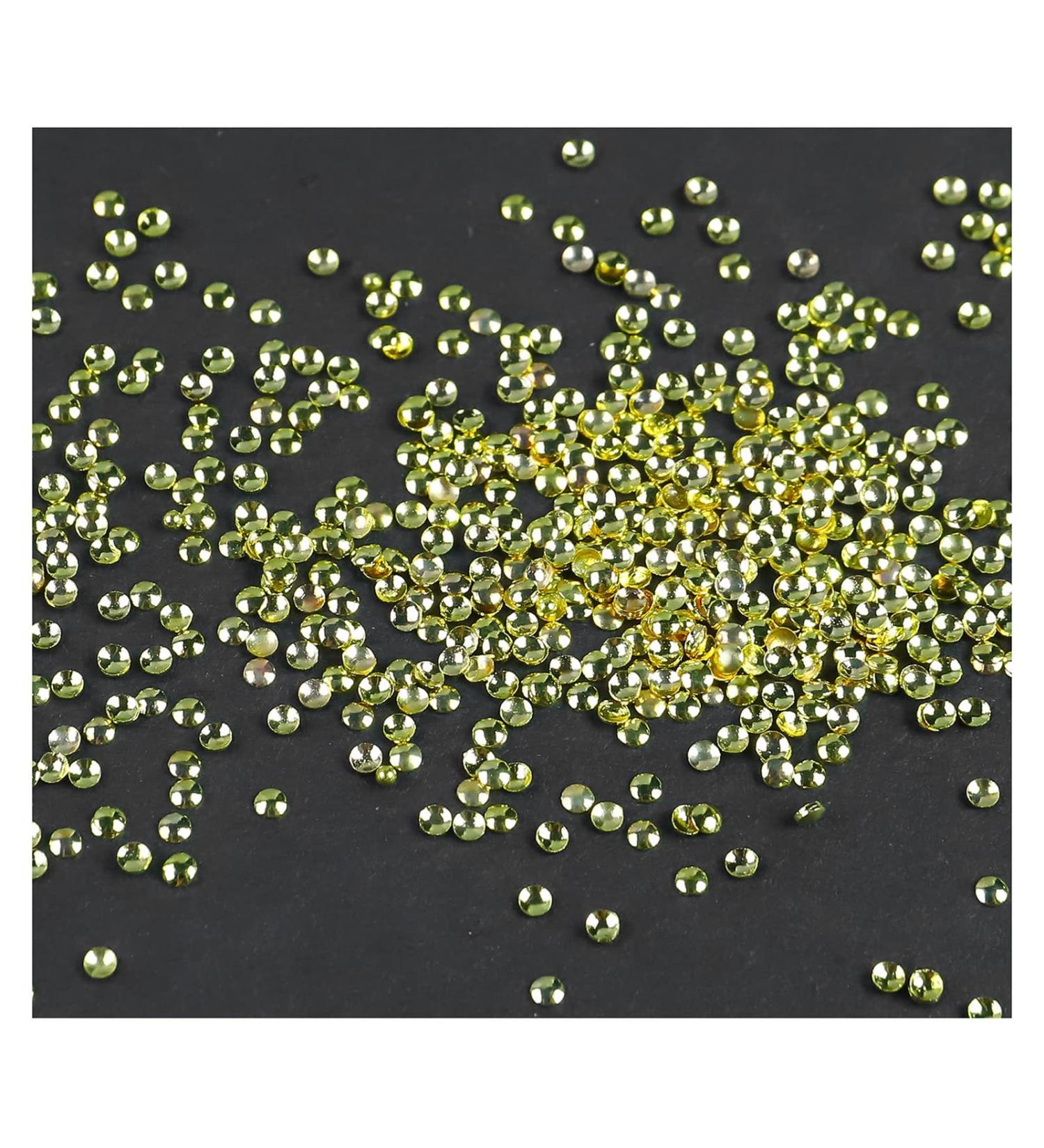 FEIlei Mini Beads Nail Charms Nail Gems Gold Silver Nail Art Studs Nail Art Decorations - Buy Online on GoSupps.com