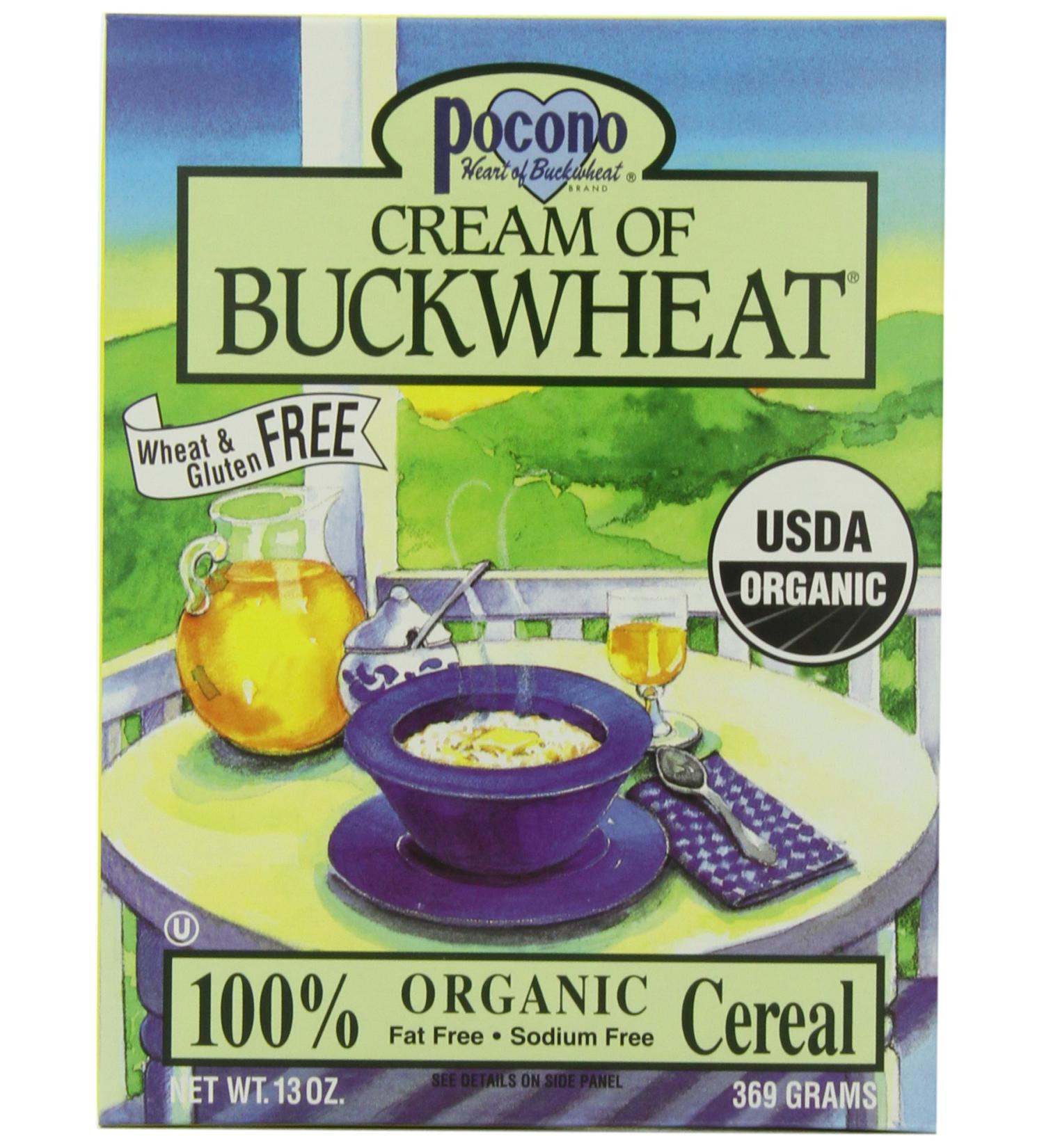 Pocono Cream of Buckwheat Gluten Free Hot Cereal  13-Ounce (Pack of 3) - Buy Online on GoSupps.com