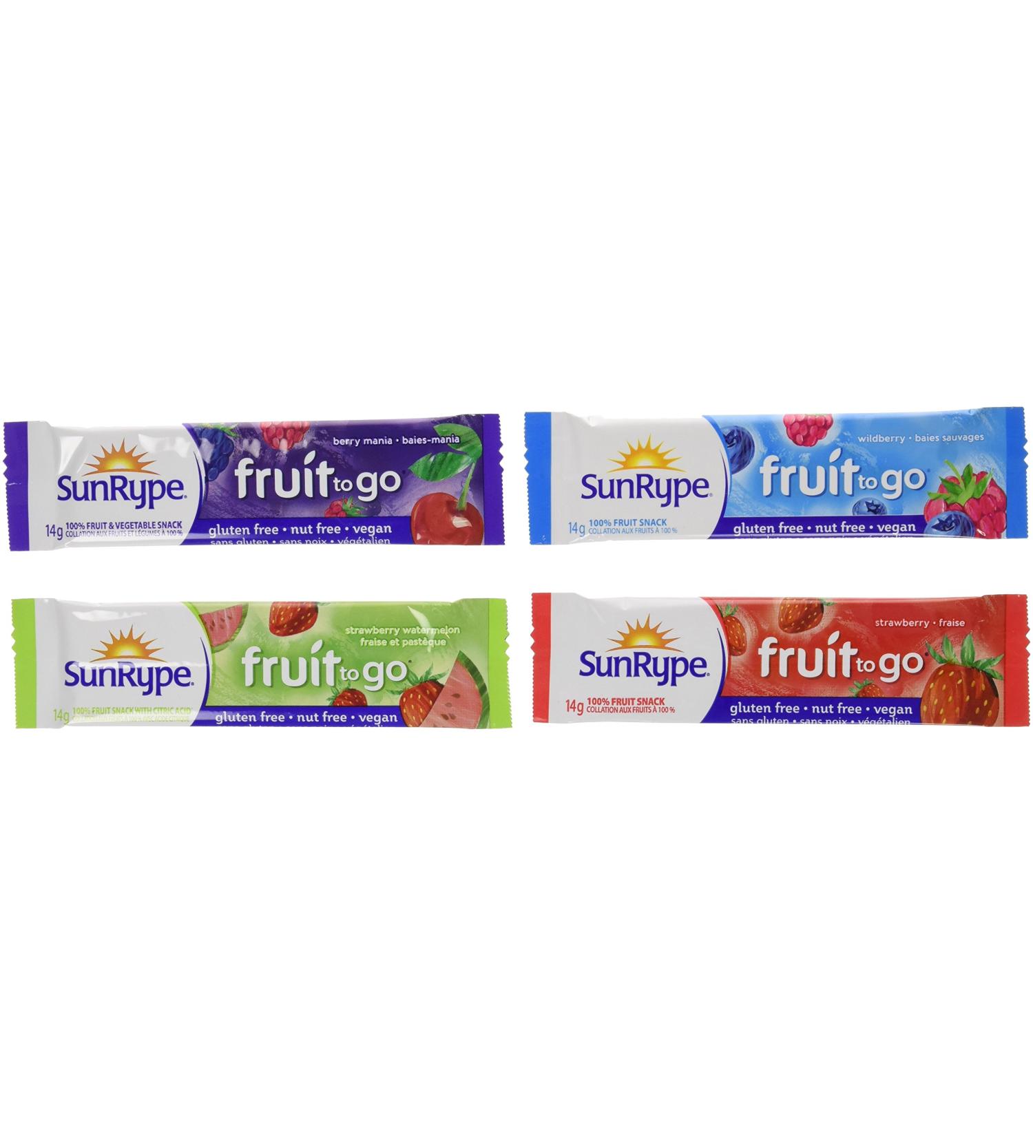 SunRype Fruit to Go Snack Variety Pack - 72 Imported from Canada 0.49oz - Buy Online on GoSupps.com