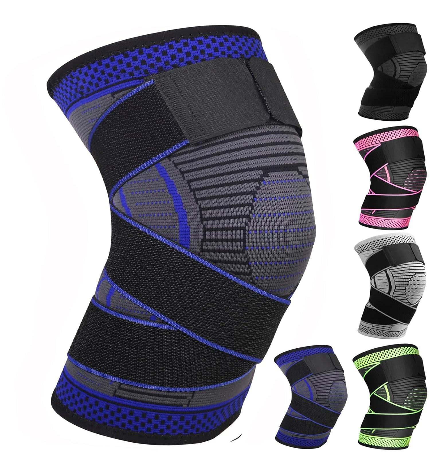 Ruilala Sport Knee Support - Compression Knee Sleeve for Men & Women | Ideal for Meniscal Tear Arthritis Tendonal Inflammation | Fitness & Weightlifting | Available in Blue Size S - Buy Online on GoSupps.com