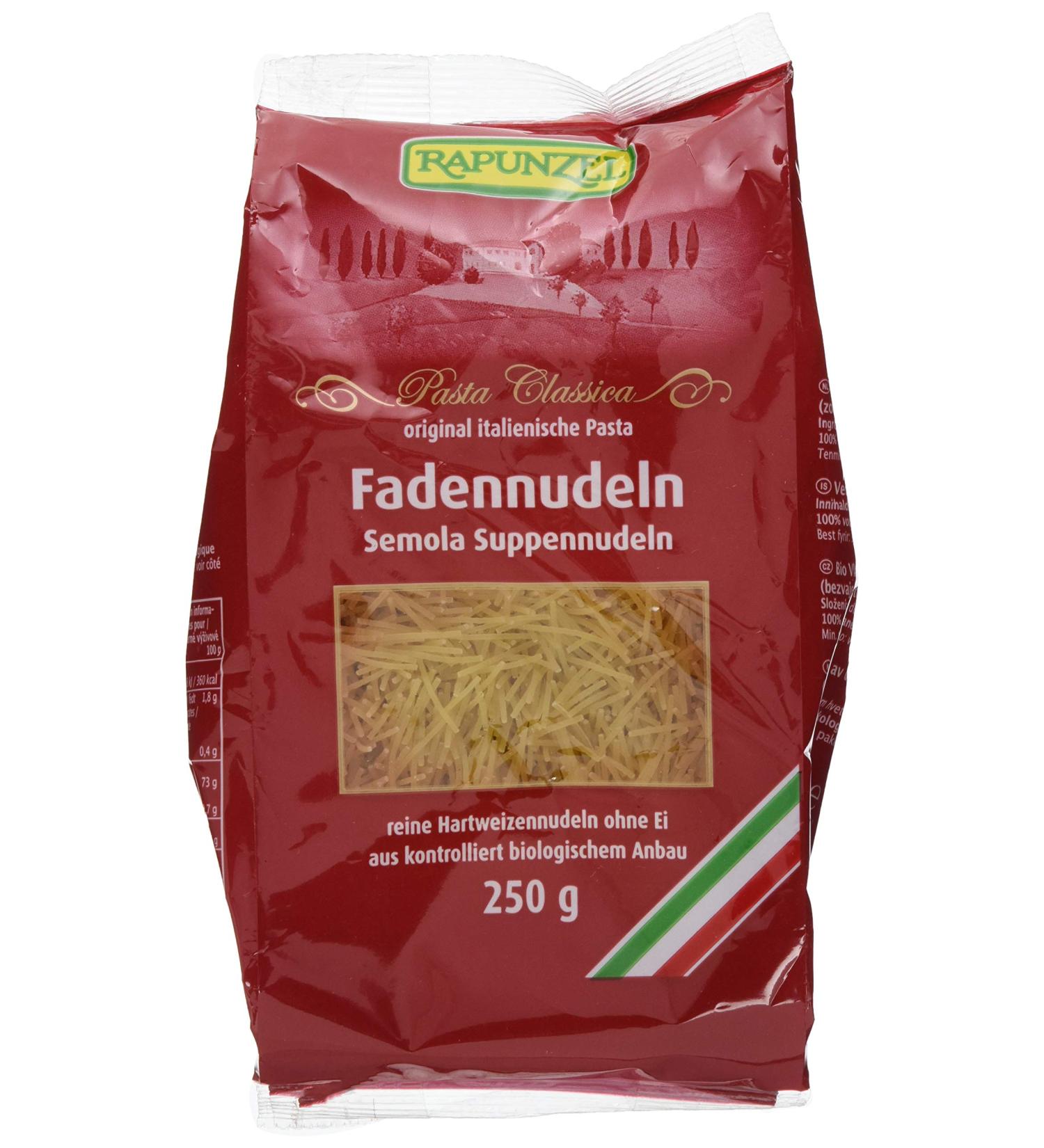 Buy Organic Rapunzel Vermicelli Soup Noodles (250g) - Premium Semolina for Delicious Soups - International Shipping Available - Buy Online on GoSupps.com