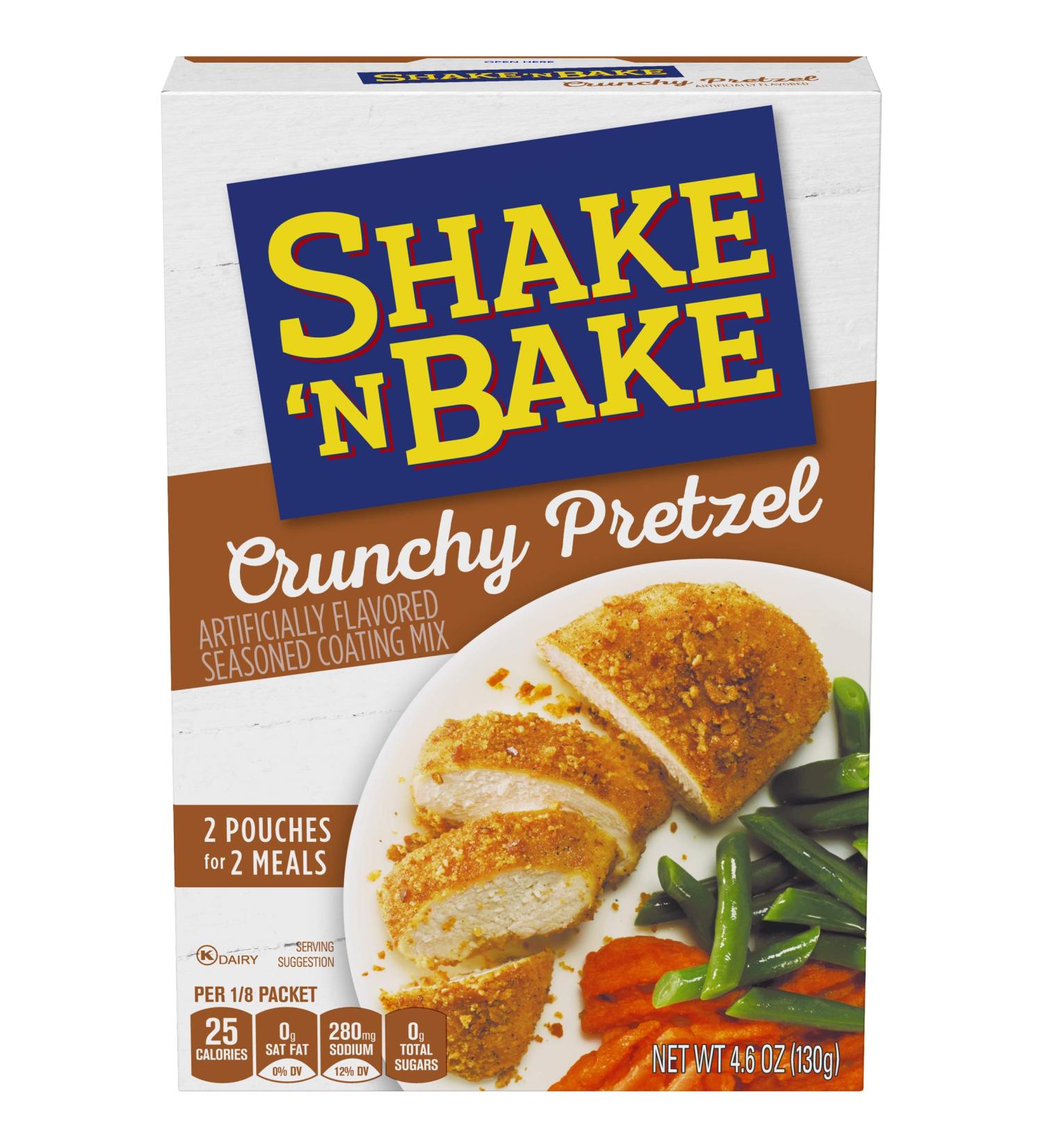 Shake 'N Bake Pretzel Seasoned Coating Mix - 2 Packets - Buy Online on GoSupps.com
