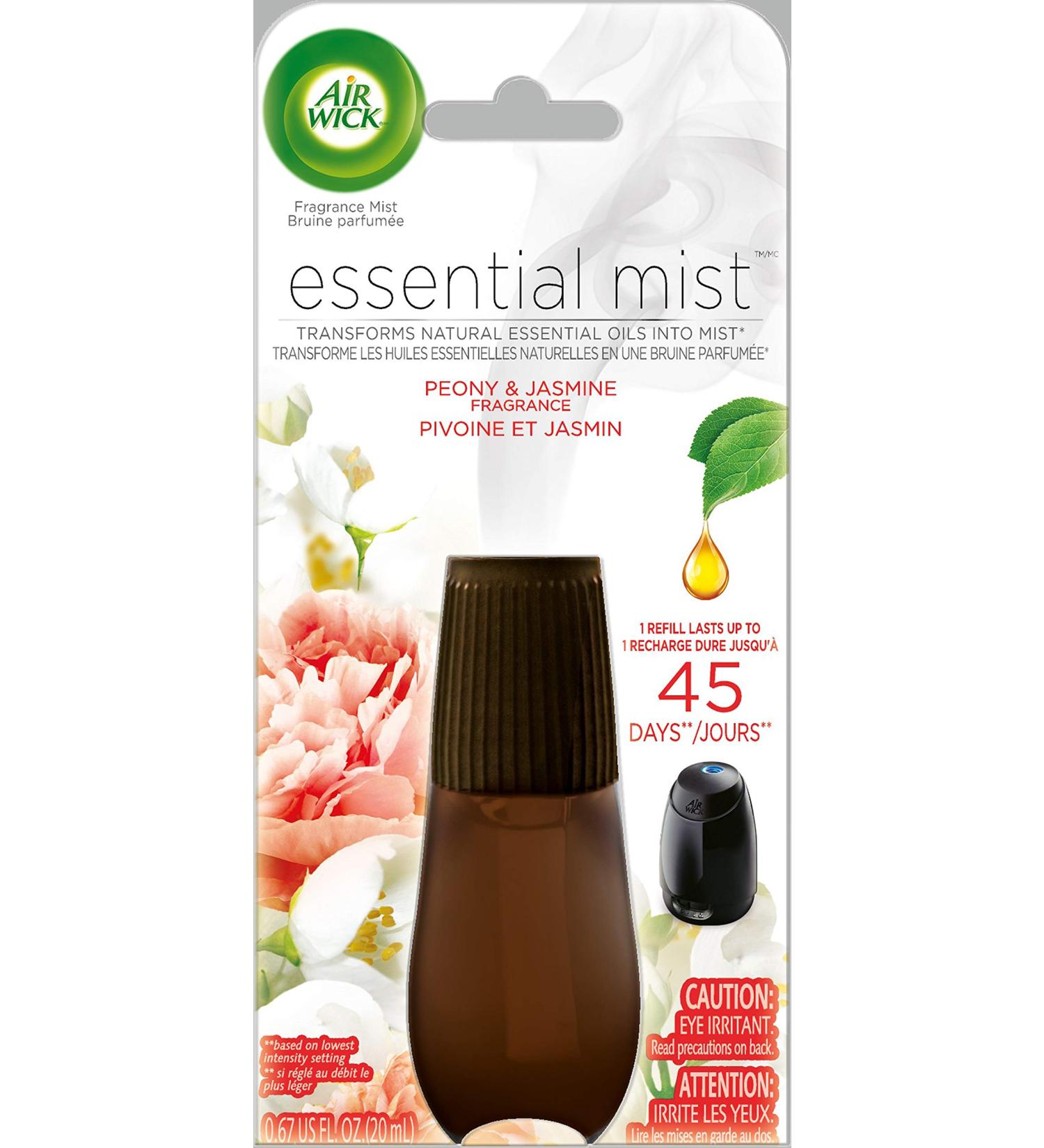 Air Wick Peony & Jasmine Essential Oils Diffuser Mist Refill - 1ct | Air Freshener - Buy Online on GoSupps.com