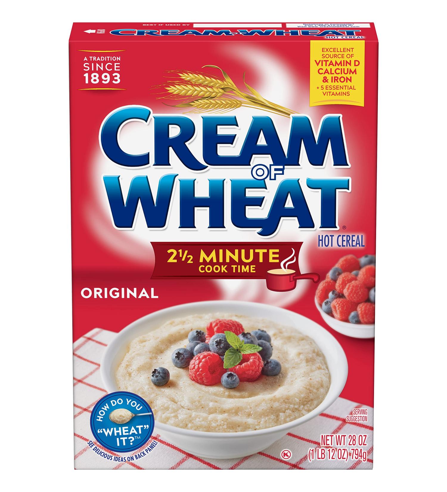 Cream of Wheat Original Hot Cereal 28 oz - Pack of 4 | 2 1/2 Min Cook Time - Buy Online on GoSupps.com