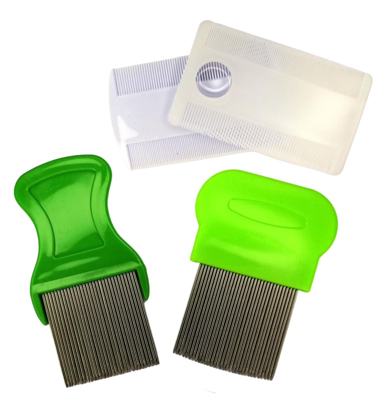 Lieskamm Extra Fine Children's Lice Comb - Stainless Steel & Plastic Effective Flea & Lice Removal - Buy Online on GoSupps.com