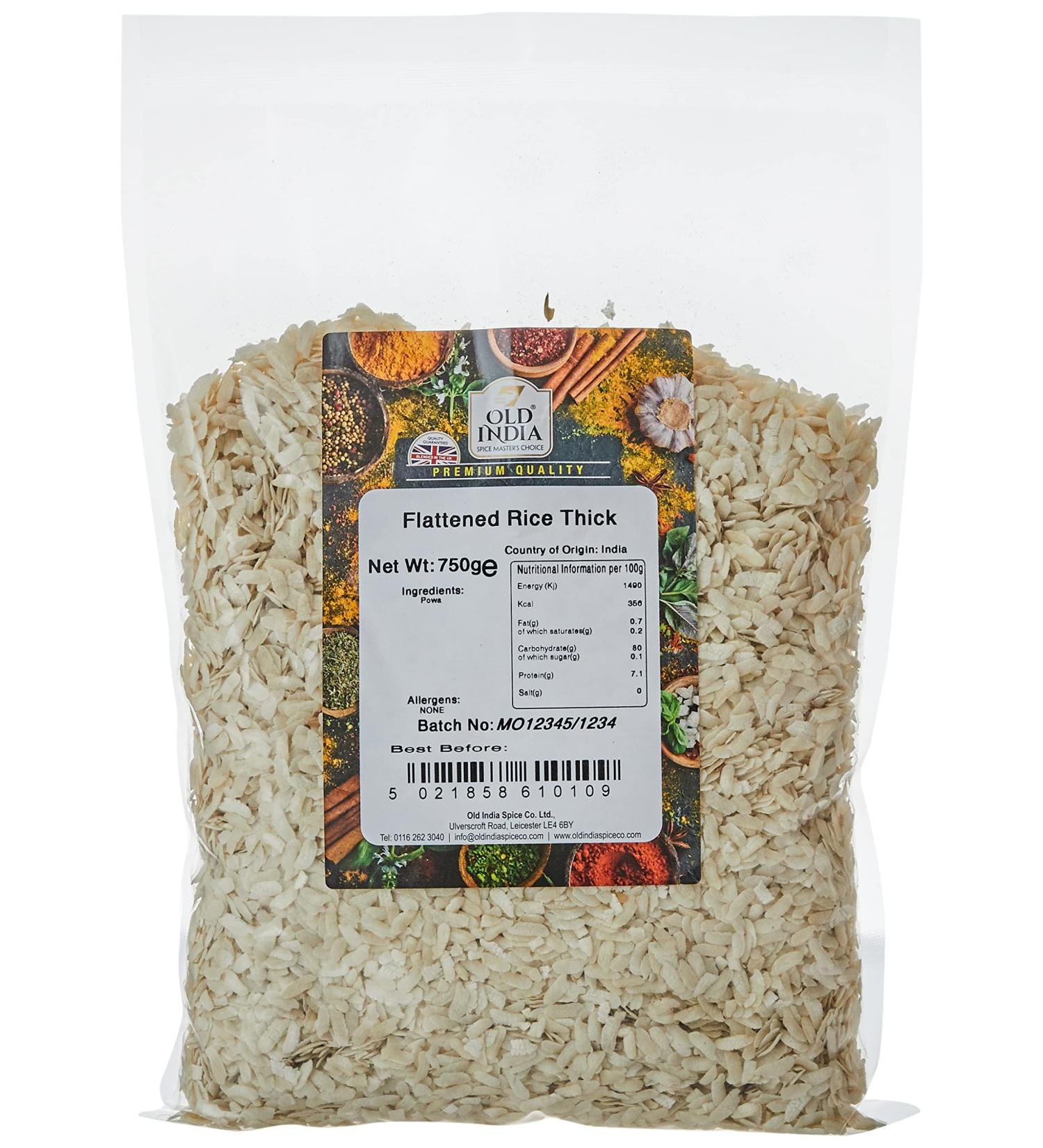 Old India Flattened Rice Thick 750g - Premium Quality Rice Flakes - Buy Online on GoSupps.com