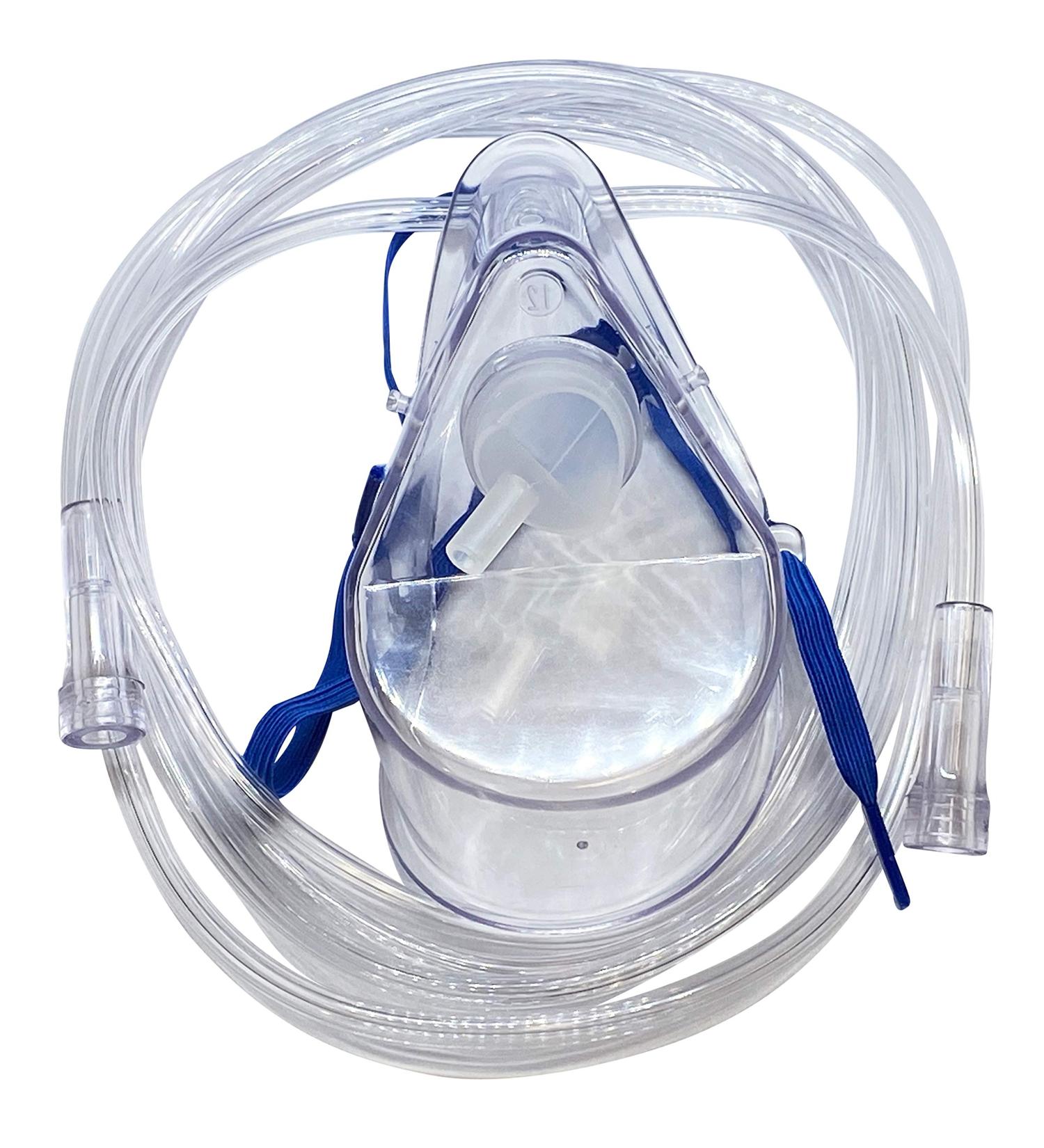 1-Pack Westmed #0370 Medium Concentration Oxygen Mask, Adult w/7' Kink Resistant Tubing