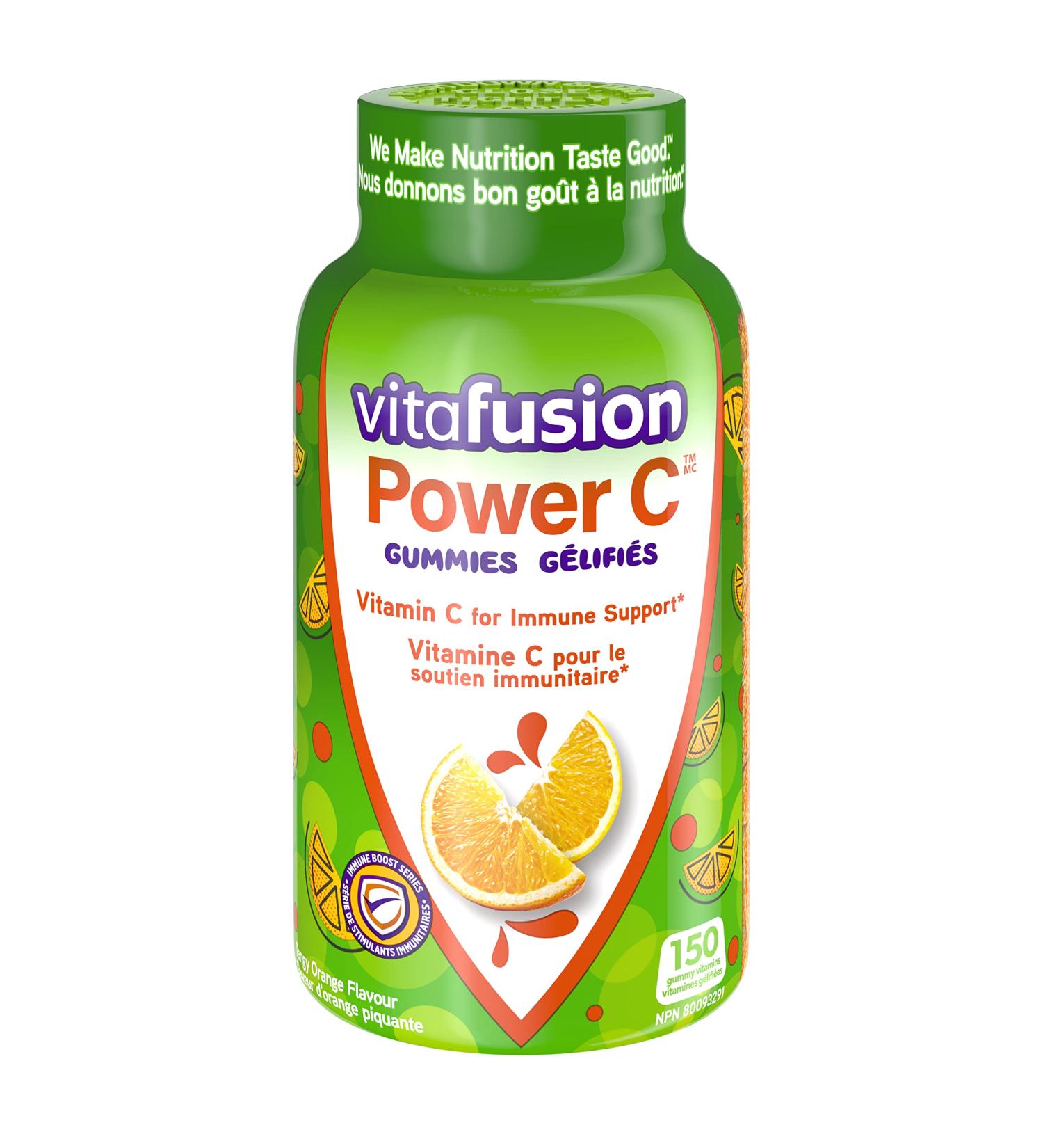 Vitafusion Power C Adult Vitamin Gummies Antioxidants1 Immune function2 150 Count (1.5-month supply) Packaging may vary. - Buy Online on GoSupps.com
