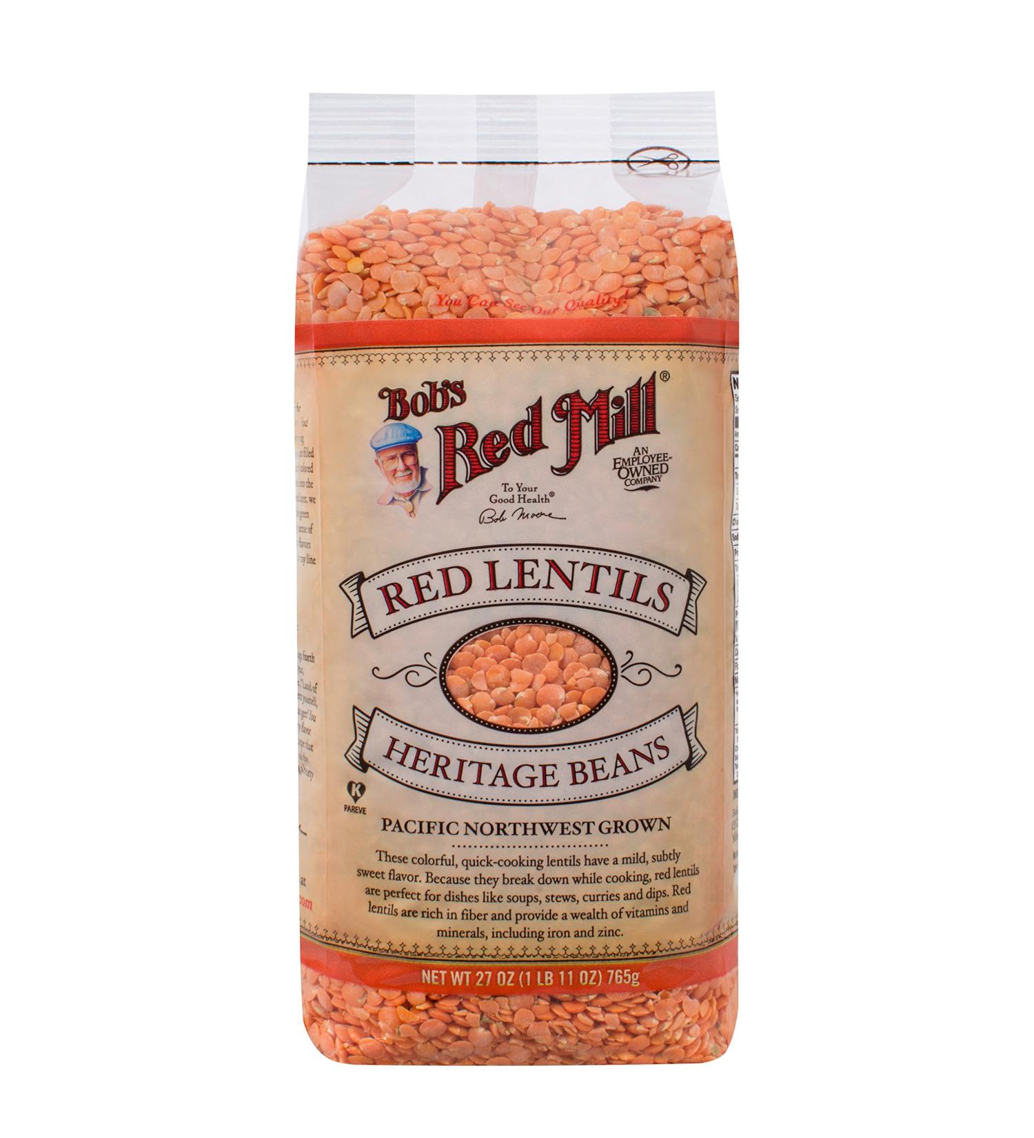 Bob's Red Mill Red Lentils 27 oz - Premium Quality Lentils for Healthy Cooking - Buy Online on GoSupps.com