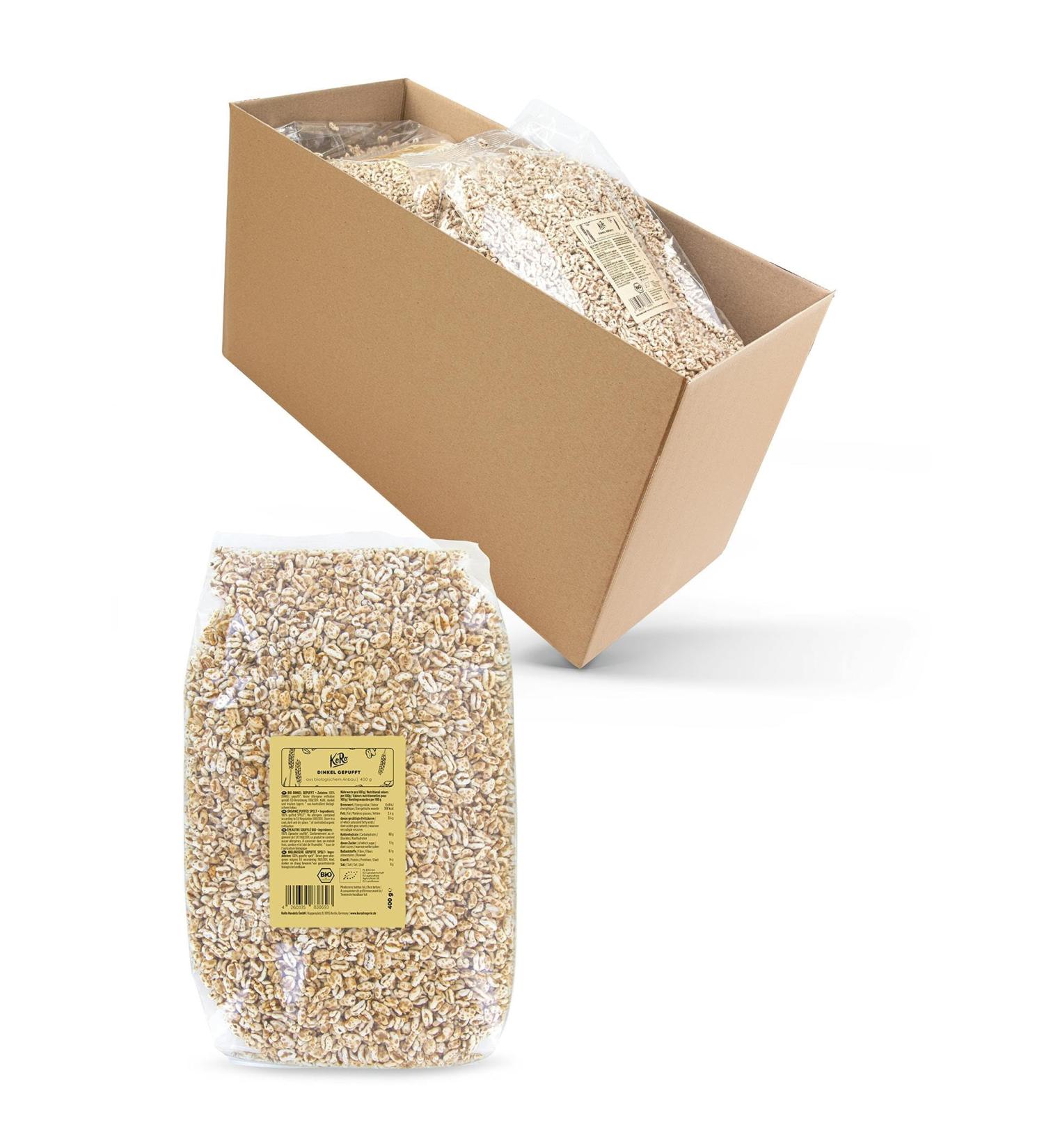 KoRo - Spelt puffed organic 6 x 400 g - Buy Online on GoSupps.com