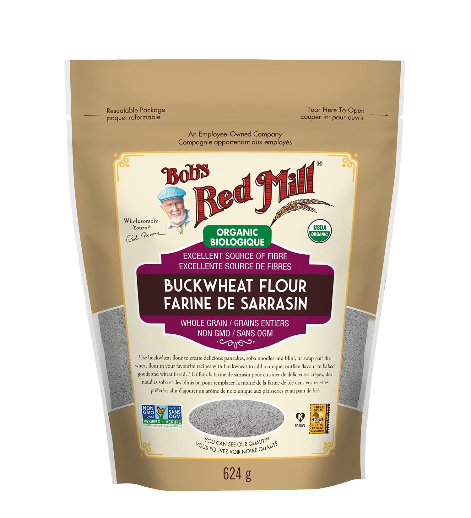 Bob's Red Mill Organic Buckwheat Flour 624 Grams (Pack of 1) - Buy Online on GoSupps.com
