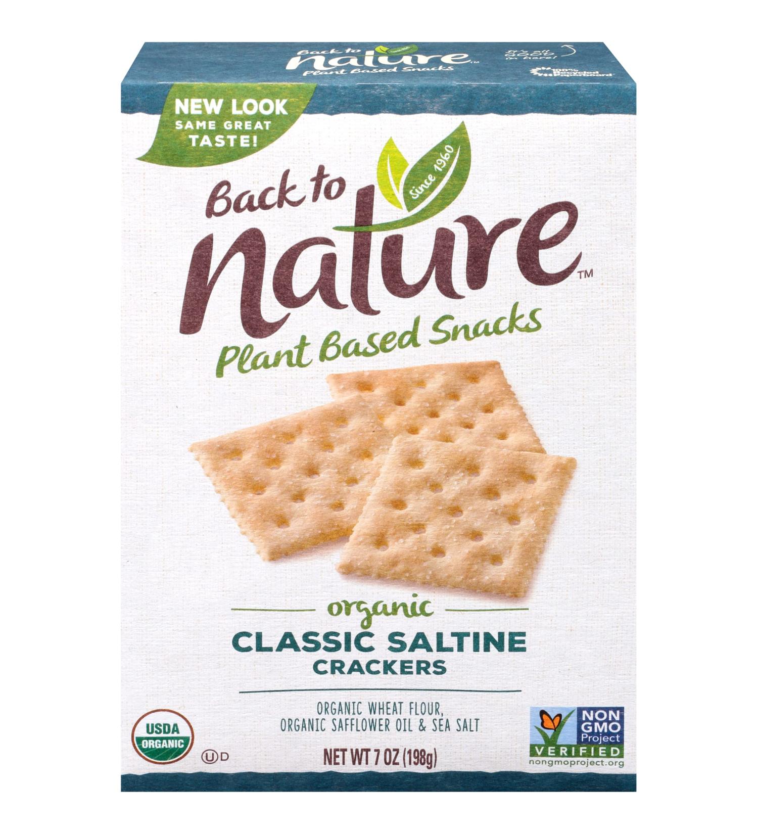 Back to Nature Organic Saltine Crackers - 7 oz (Pack of 6) - Buy Online on GoSupps.com