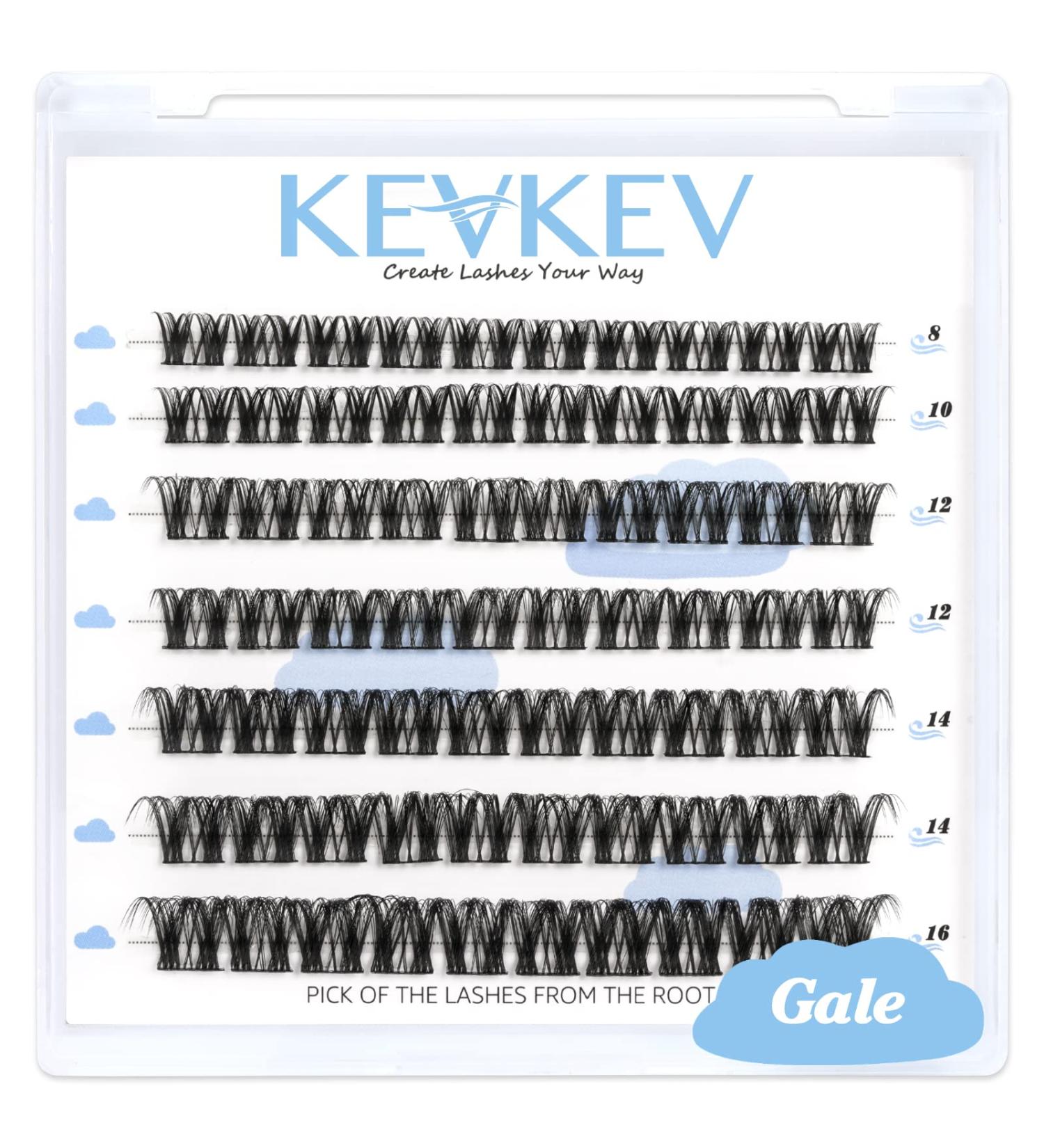 Gale C-Mix Cluster Lashes 84 Pcs | DIY Eyelash Extensions Thin Band | Individual Lashes 8-16mm | Soft & Natural-Looking - Buy Online on GoSupps.com