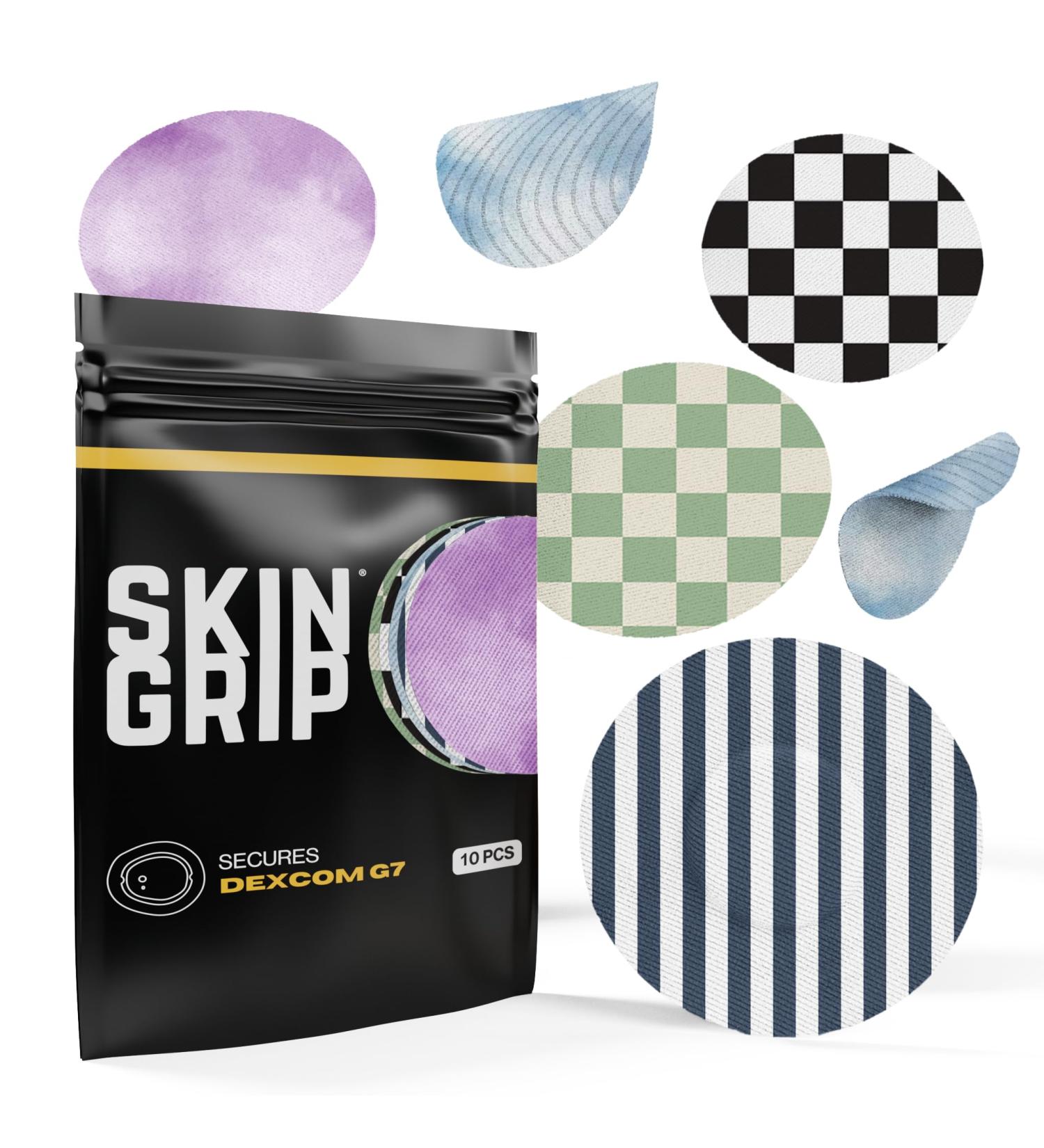 Skin Grip Adhesive Patches for Dexcom G7 & Stelo CGM | Waterproof Sweatproof & Secure Continuous Glucose Monitor Cover | 20 Pack Classic - 10-15 Days Durability - Buy Online on GoSupps.com
