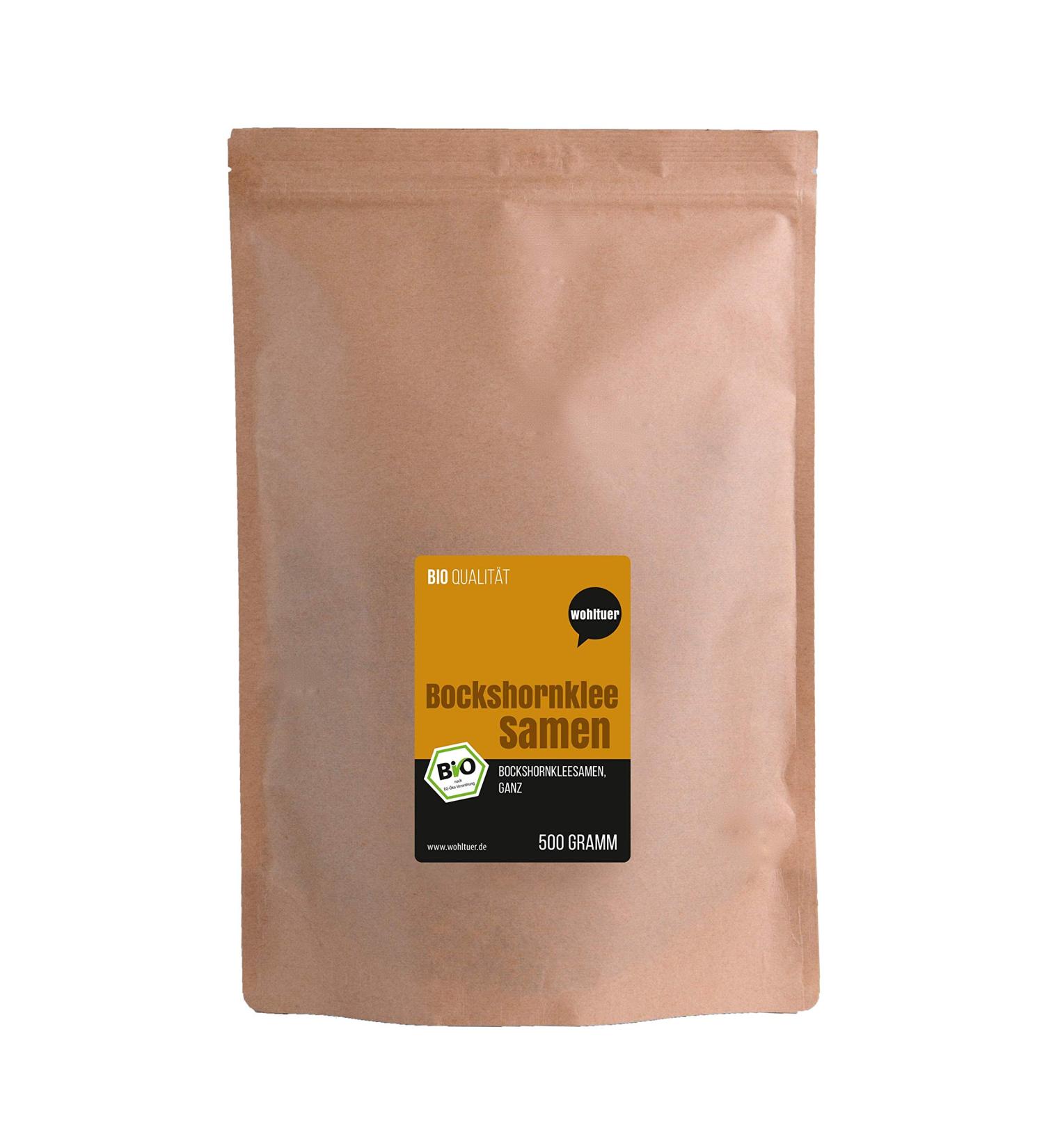  Wohltuer Organic Fenugreek Seeds 500g | Organic Fenugreek Seeds from Bavaria | Organic Fenugreek Tea | Fenugreek Spice - Buy Online on GoSupps.com