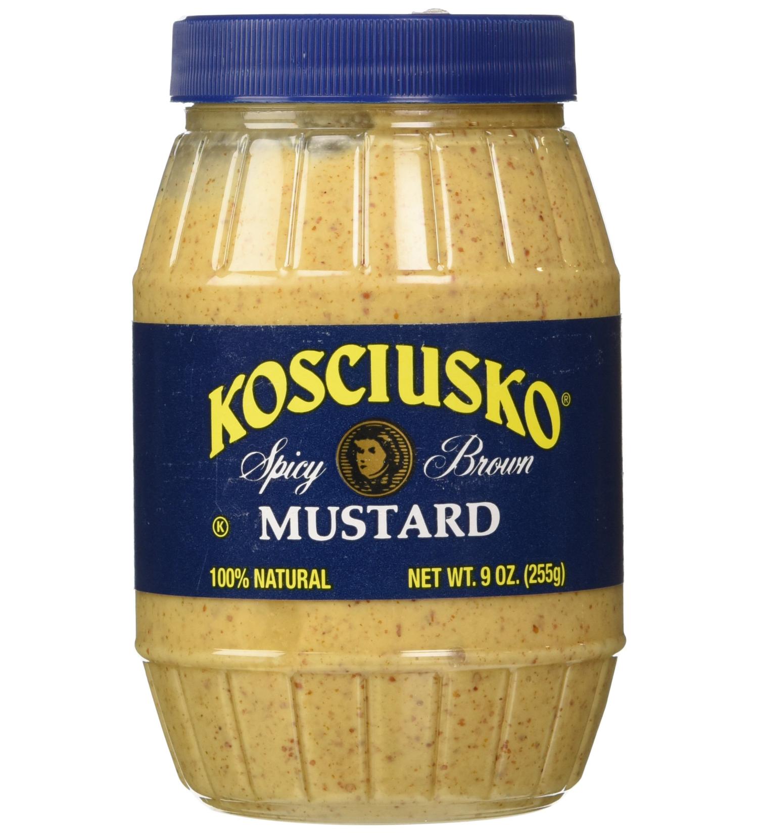 Kosciusko Spicy Brown Mustard 9 oz - Authentic Polish Recipe - Pack of 1 - Buy Online on GoSupps.com